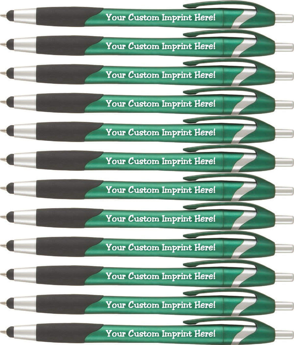 Express Pencils The Glide Ballpoint Pen with Stylus. Click action Custom Personalized Black writing