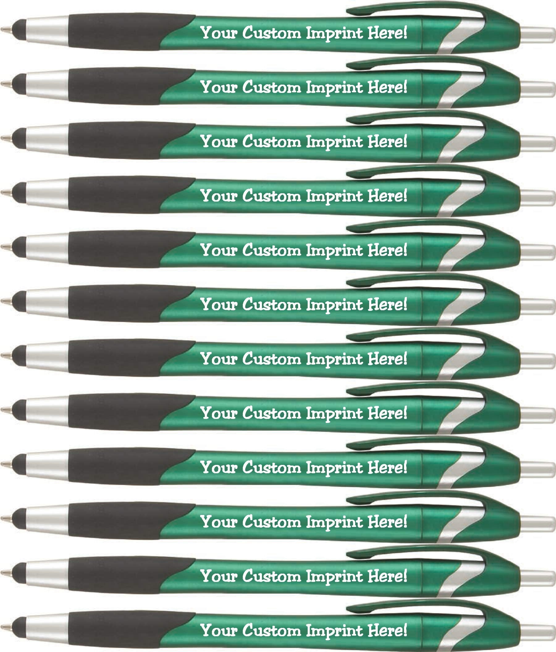 Express Pencils The Glide Ballpoint Pen with Stylus. Click action Custom Personalized Black writing