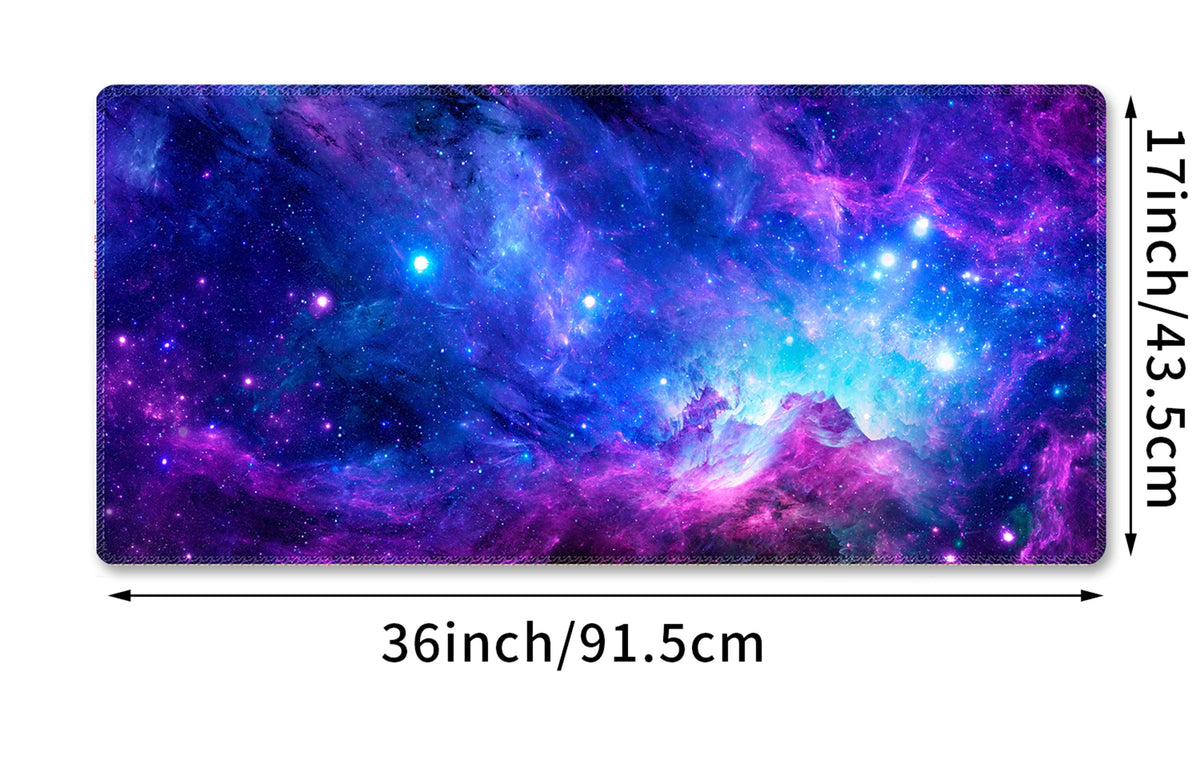 Extended XXL Heavy Mouse Pad - Thick, Water-Resistant Desk Mat with Non-Slip Rubber Base - Ideal