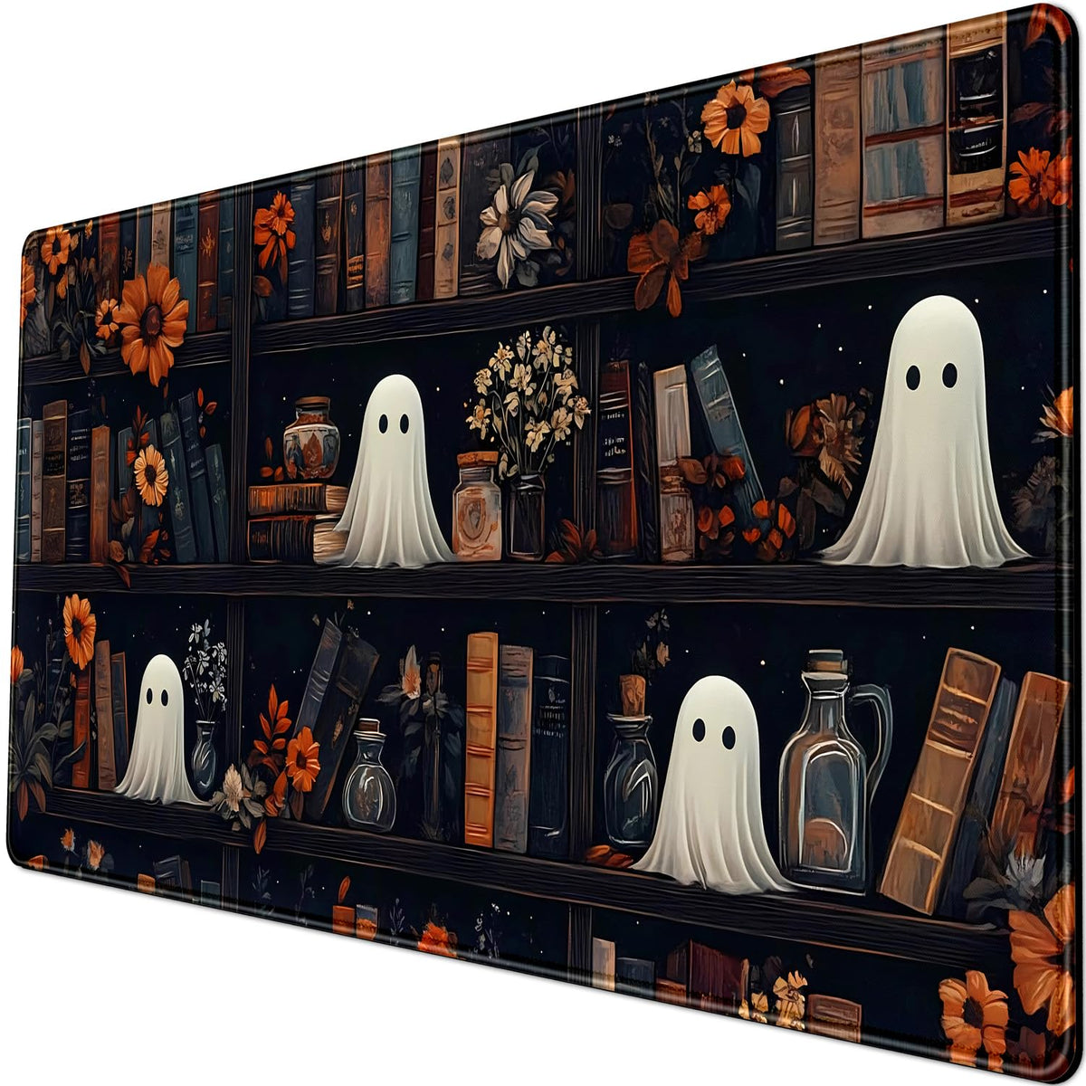 LuckyCow Cute Vintage Gothic Desk Mat Kawaii Dark Academia Desk Pad Medieval Large Flower XXL