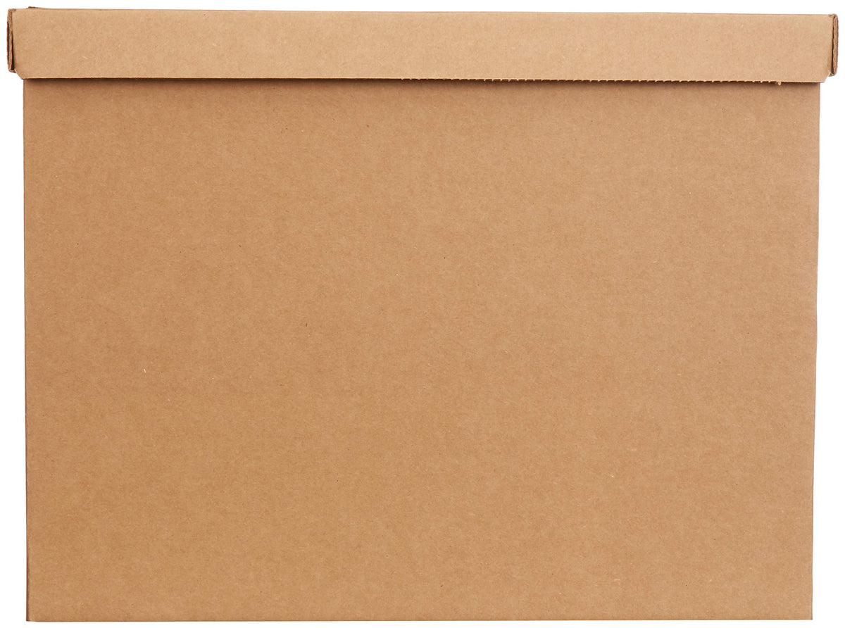 Amazon Basics Moving and Storage Boxes with Handles and Lift-Off Lids, Medium, 19" x 14.5" x 15.5"