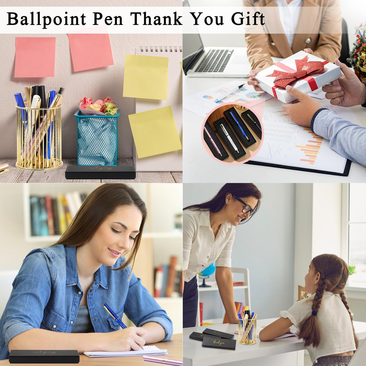 PerKoop 10 Sets Thank You Gifts, Appreciation Pens with Boxes for Men Women