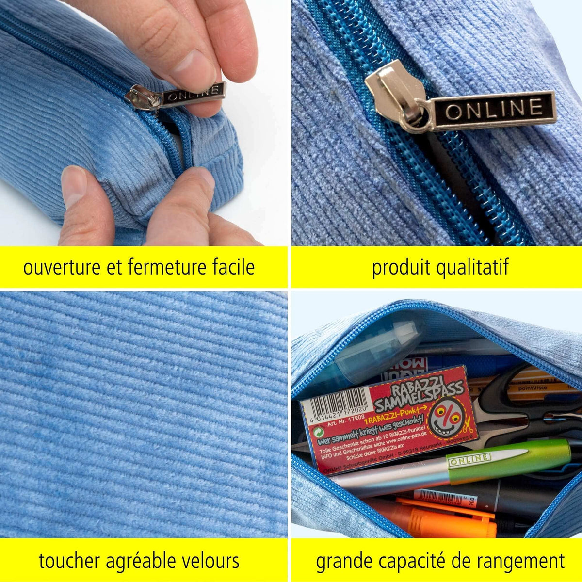 PORTATODO PANA CORD BLUE 03997/6
