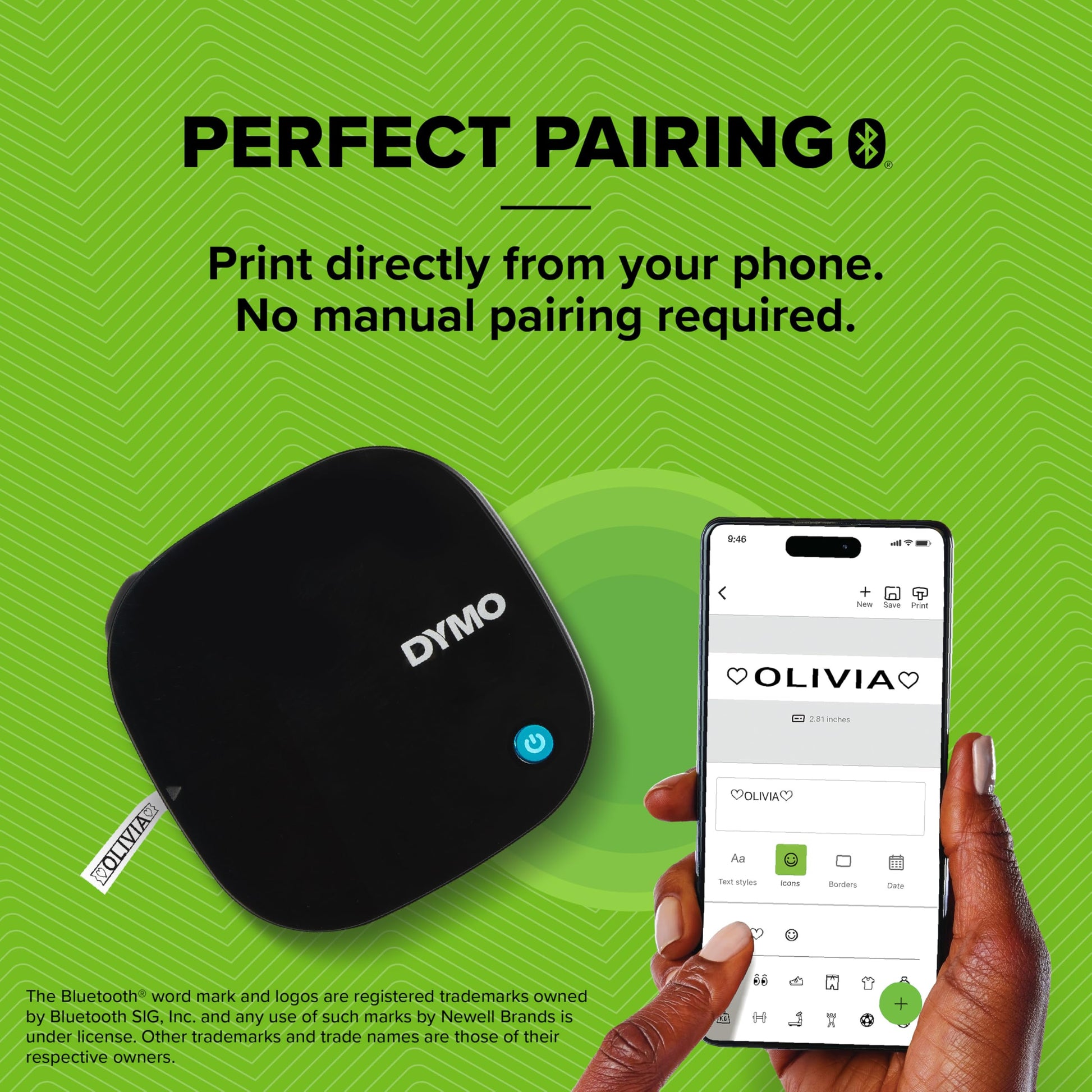 DYMO LetraTag 200B Bluetooth Compact Label Maker, Value Pack, Wireless Connection to iOS and