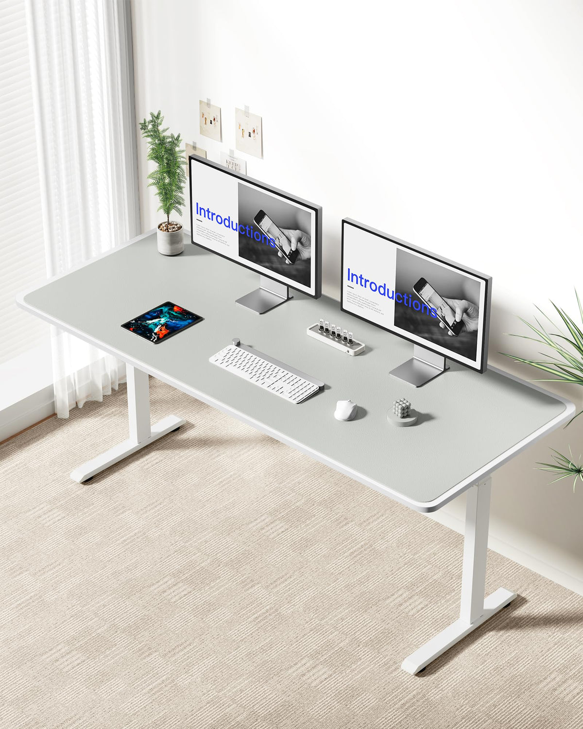 YSAGi Leather Desk Pad Protector, Office Desk Mat, Large Mouse Pad, Non-Slip PU Leather Desk
