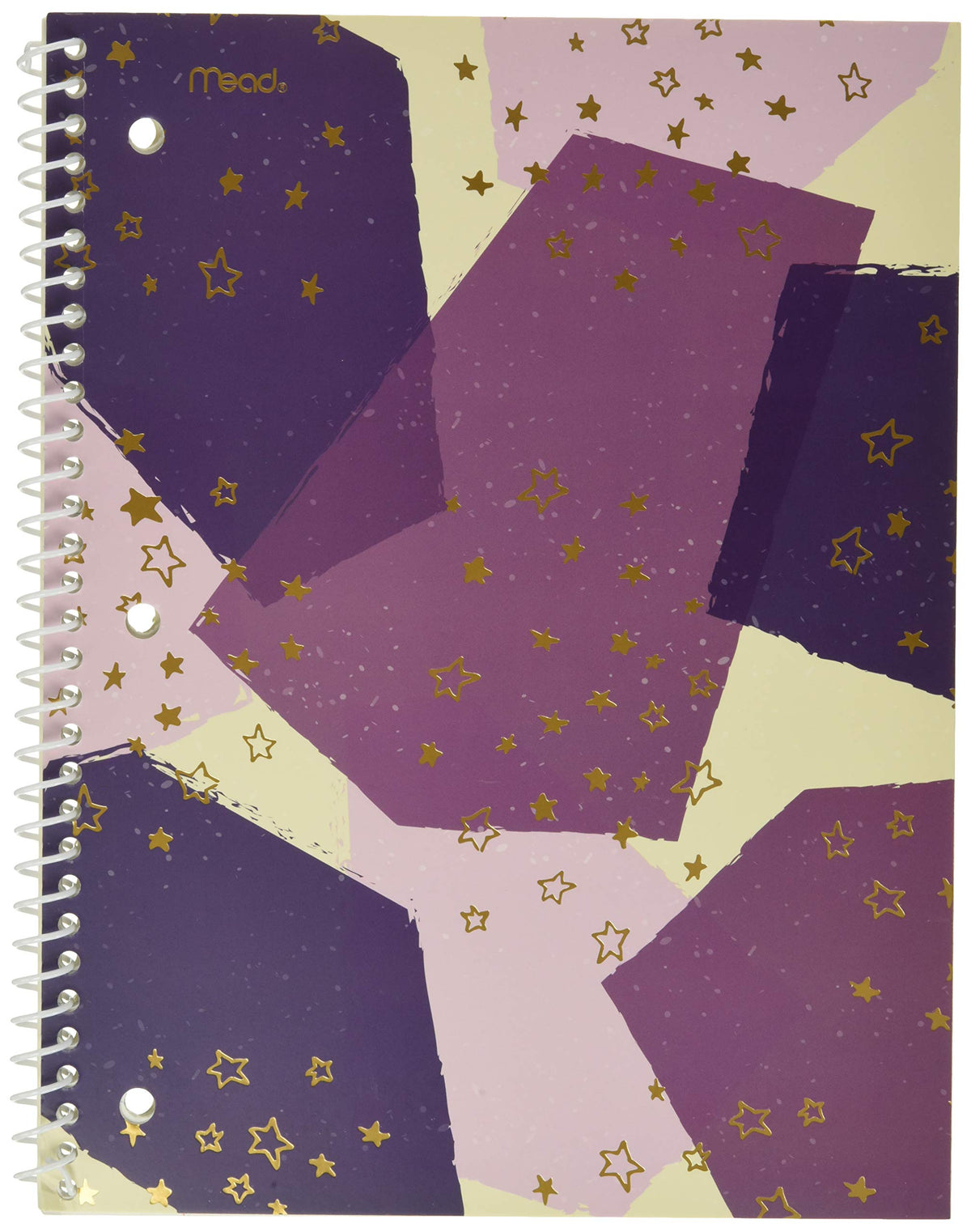 Mead Spiral Notebooks, 1 Subject, College Ruled Paper, 70 Sheets, 10-1/2" x 7-1/2", Shape It Up