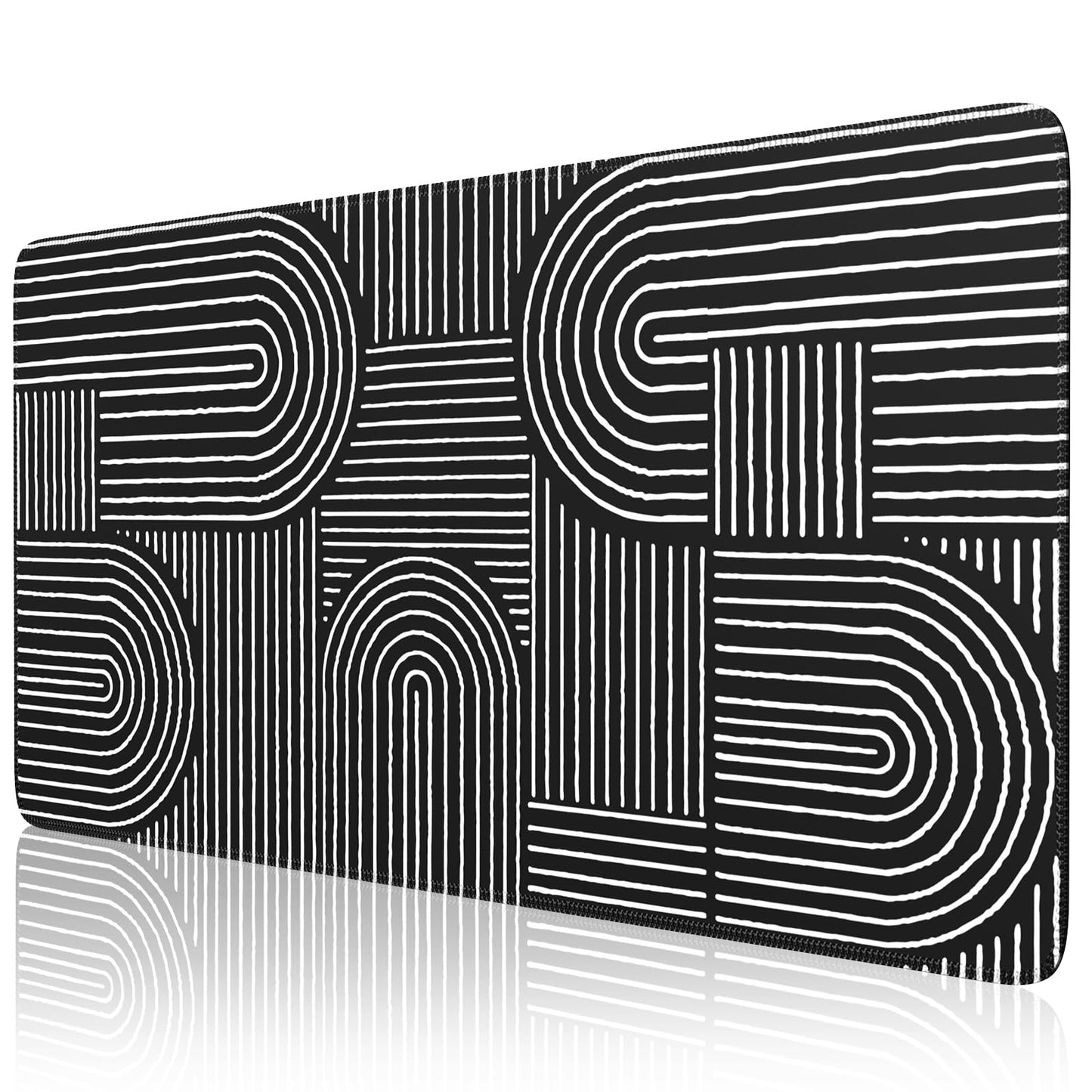 iCasso Black Desk Mat, Large Mouse Pad for Desk, Computer Pad for Desktop