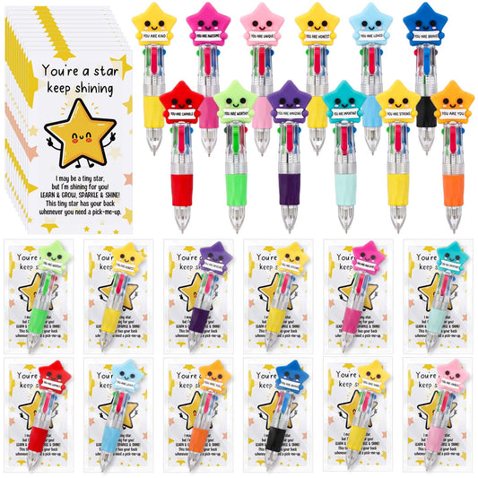 Sayglossy 24 Set Star Party Favor Pens Bulk, You're a Star Gifts with Card