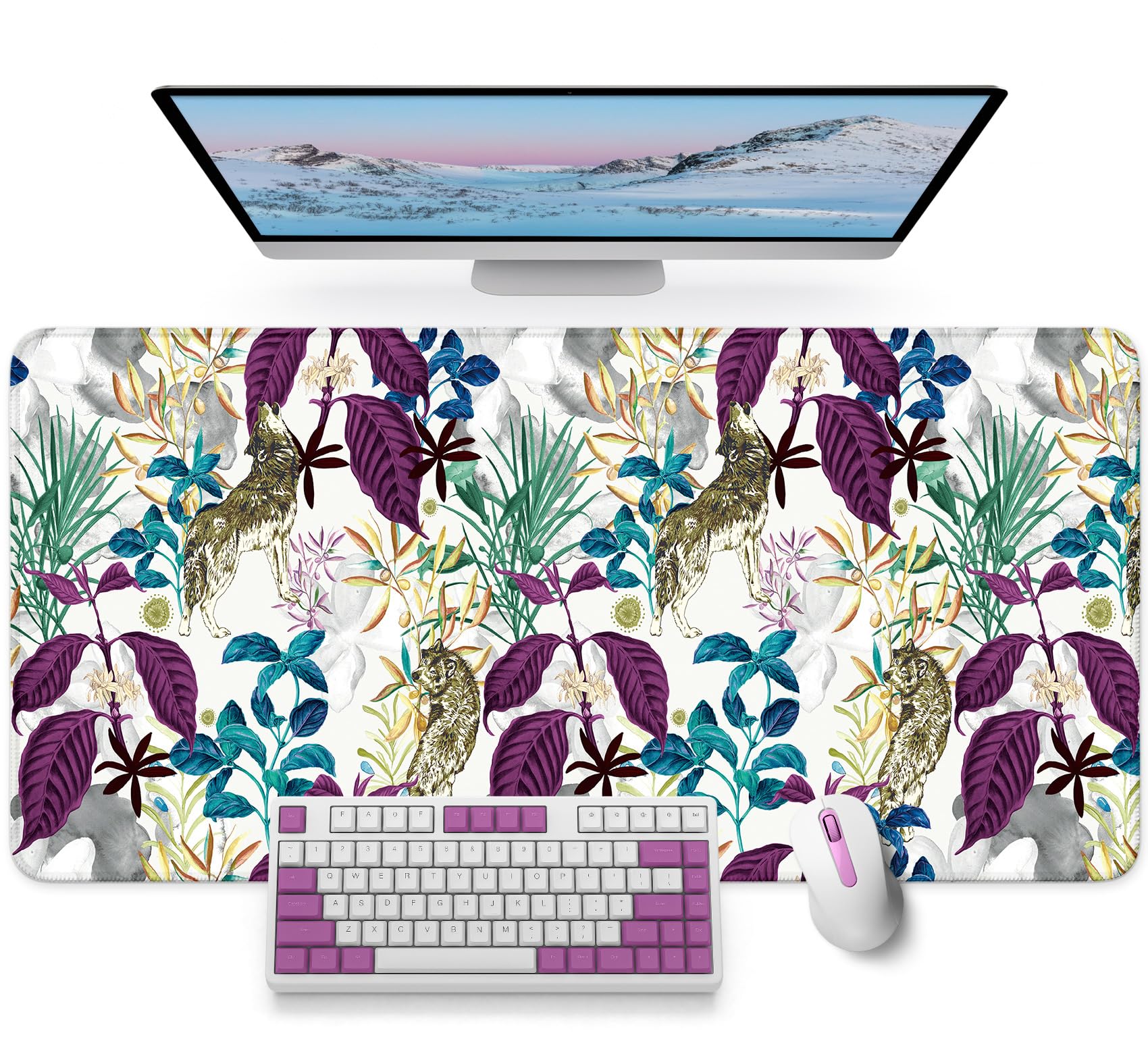 ZapDesk Large Desk Mat, Extended Mouse Pad for Desktop, 31.5" x 11.8"