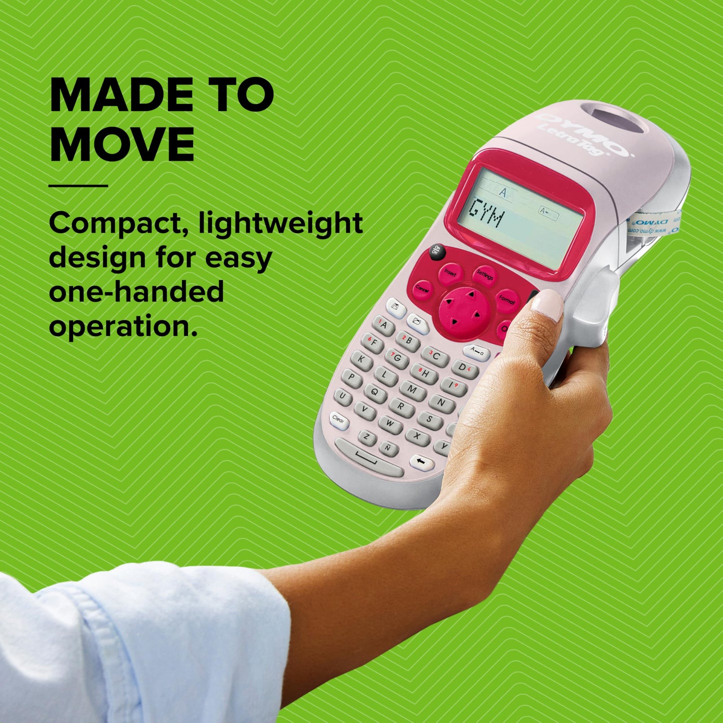 DYMO LetraTag LT-100H Handheld Aesthetic Label Maker, ABC Keyboard Label Printer with Easy-to-Use