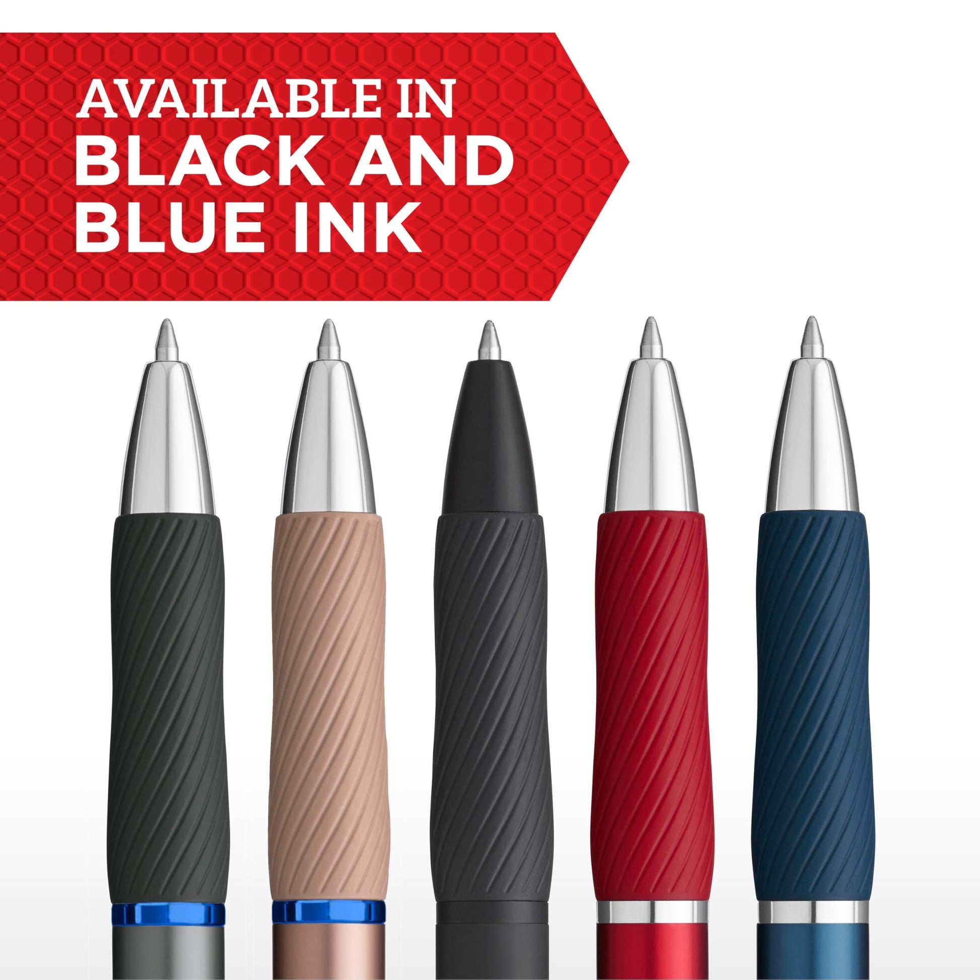 Sharpie S-Gel, Gel Pens, Sleek Metal Barrel, Gunmetal, Medium Point (0.7mm), Black Ink, 12 Count