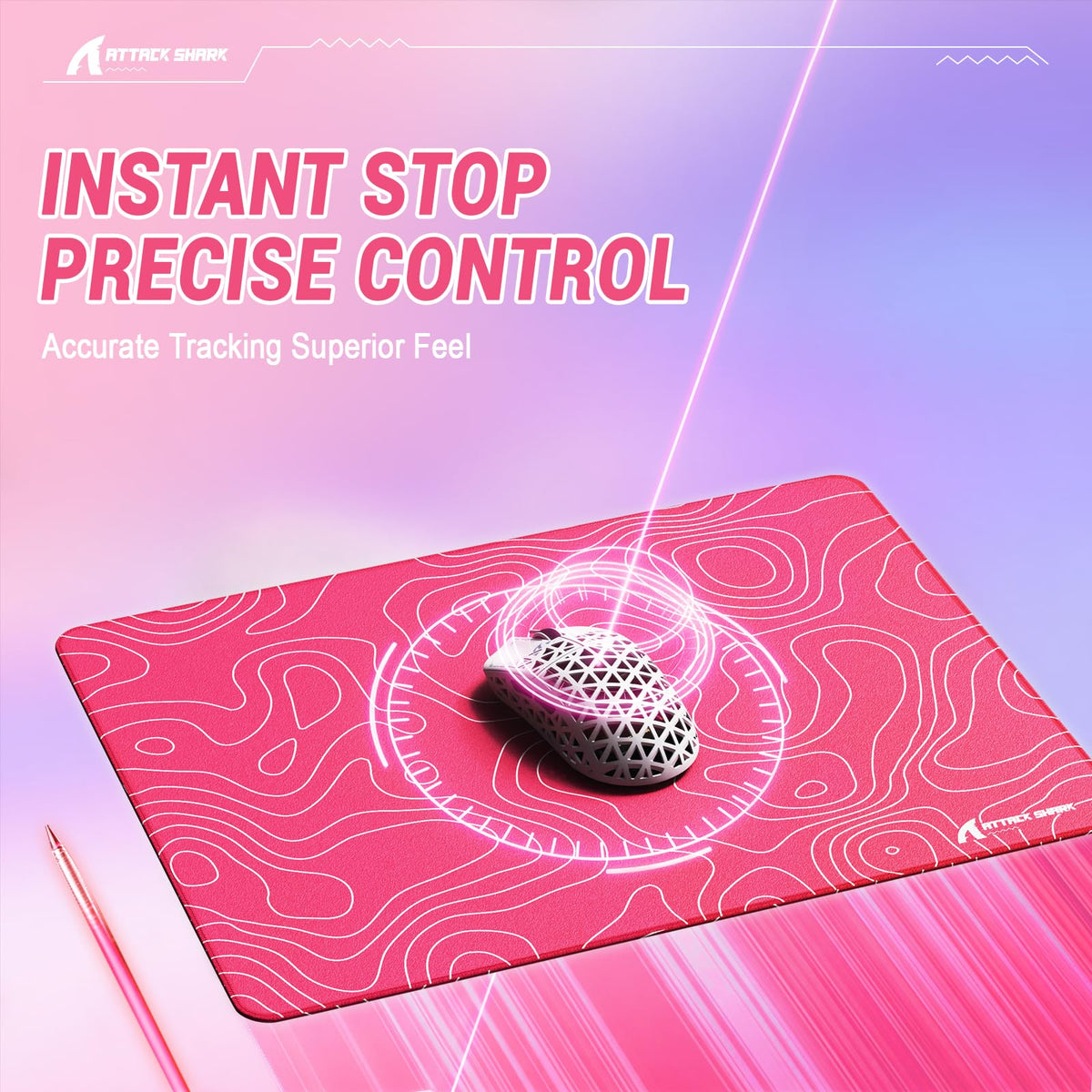 ATTACK SHARK CM02SE Gaming Mouse Pad for Esports Speed Mouse mats for Desk Waterproof Surface