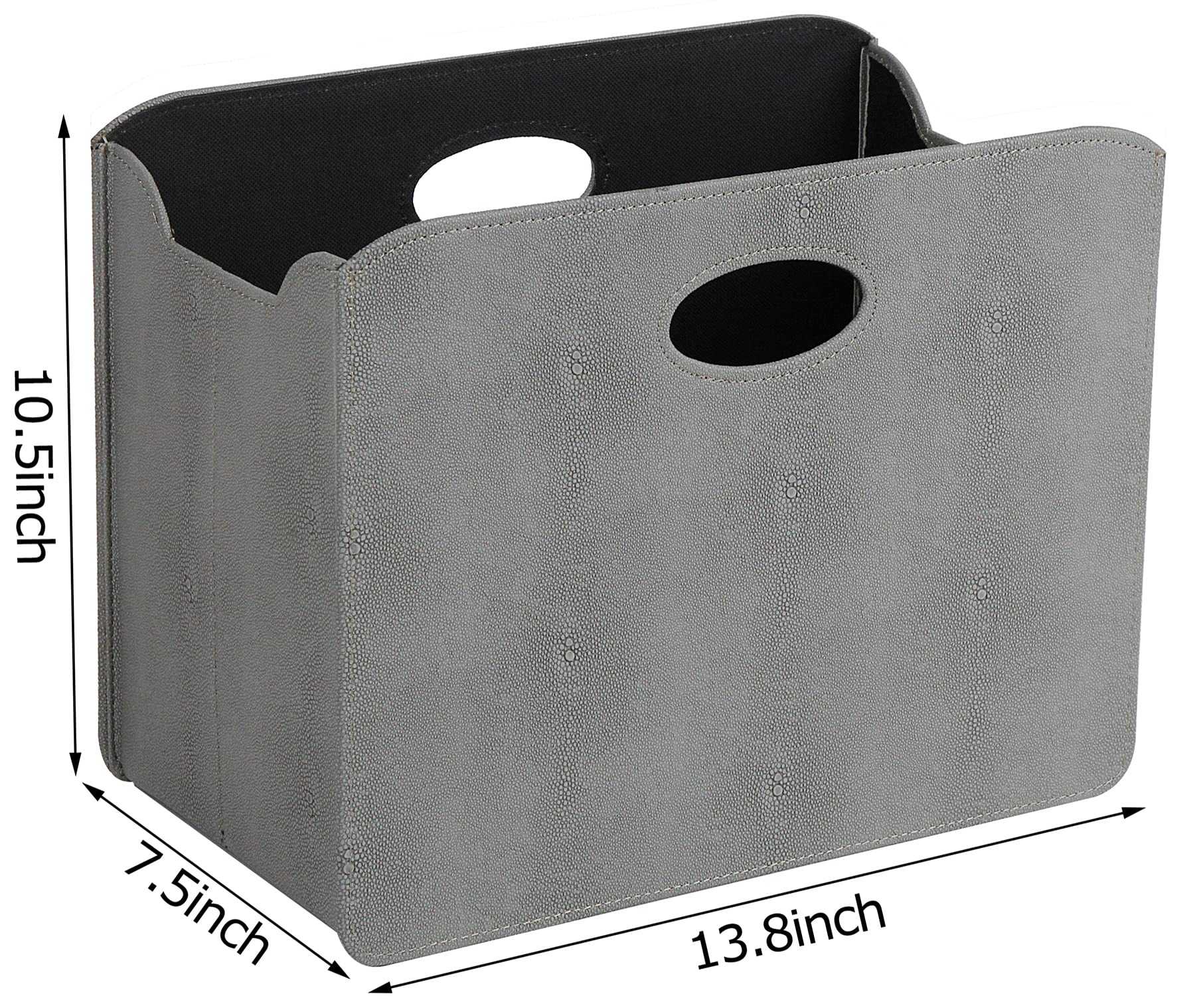 HofferRuffer Magazine Basket Holder, Foldable Magazine Rack, Document File Holder Organizer, File