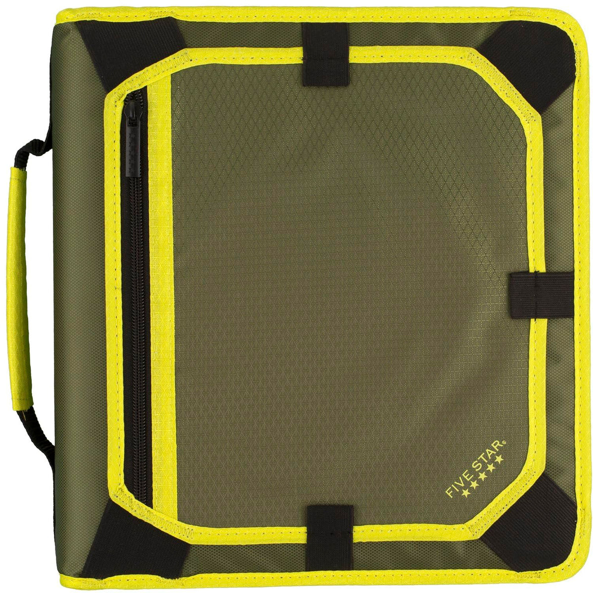 Five Star Zipper Binder, 2 Inch 3-Ring Binder with Round Rings, Expansion Panel and 5-Tab Expanding