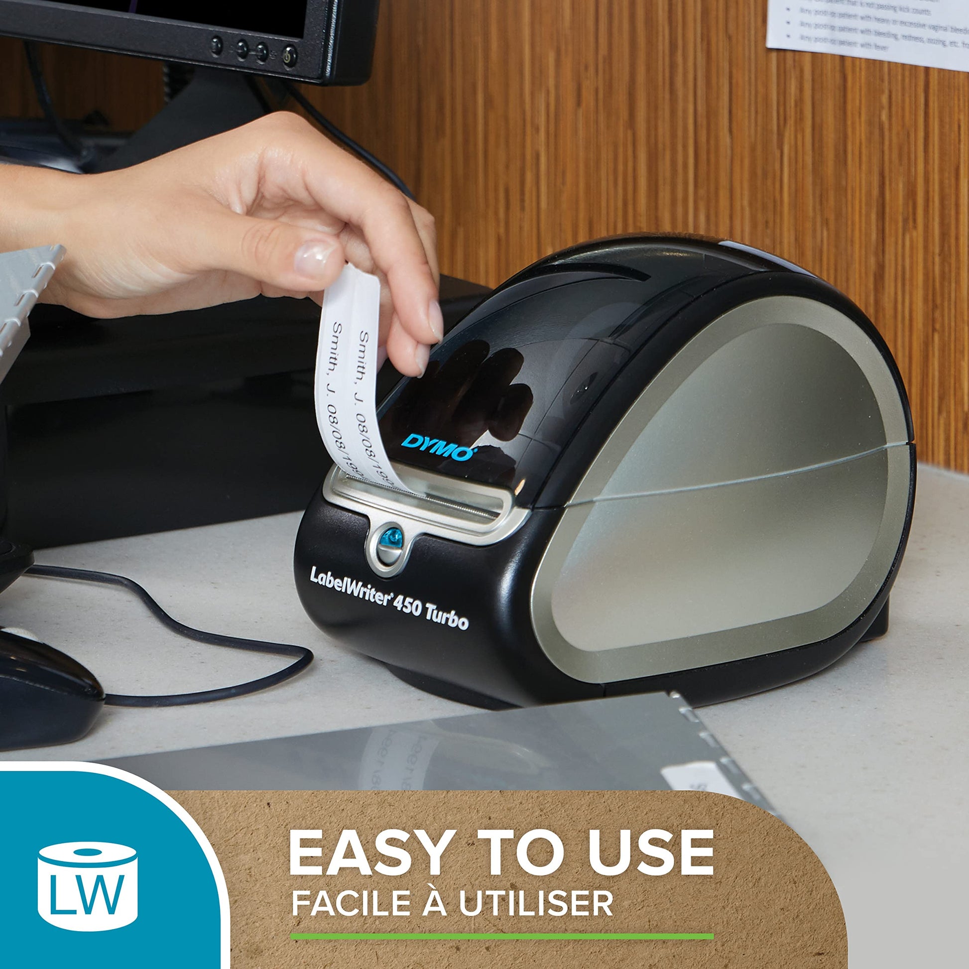 DYMO Authentic LabelWriter Small Multi-Purpose Labels | 19 mm x 51 mm | Self-Adhesive | Roll of 500