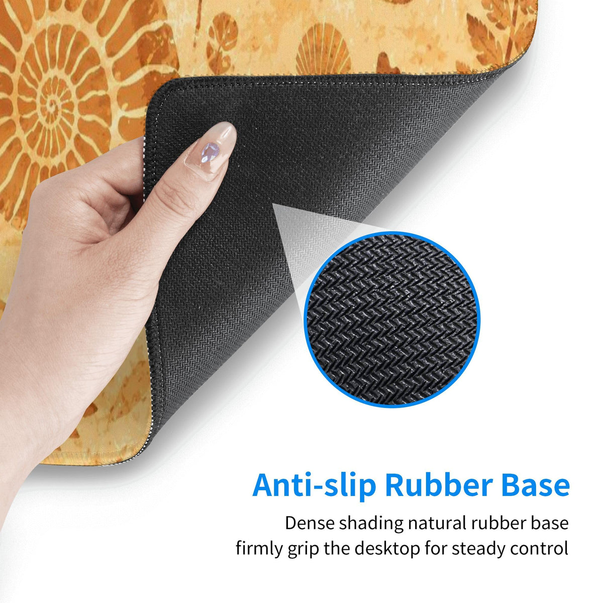 Retro Fossils Mouse Pad XL Large Mousepad Non Slip Rubber Base Desk Mat for Laptop Computer Gaming