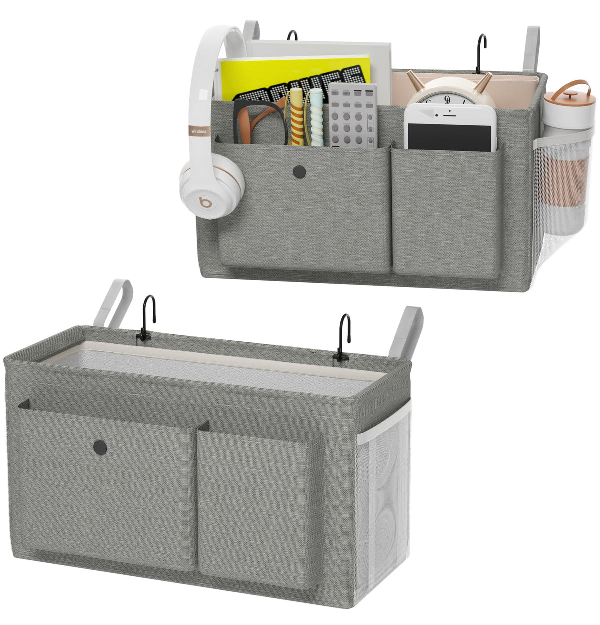 Bedside Caddy Bedside Storage Hanging Organizer for Bunk Dorm Bed Rail