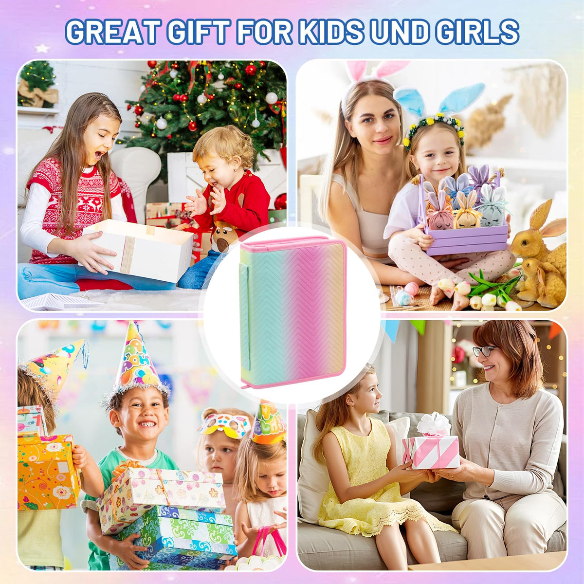 78pcs Drawing Kit Sketching Set Art Supplies with 3-Color Sketchbook Colorful Portable Case Colored