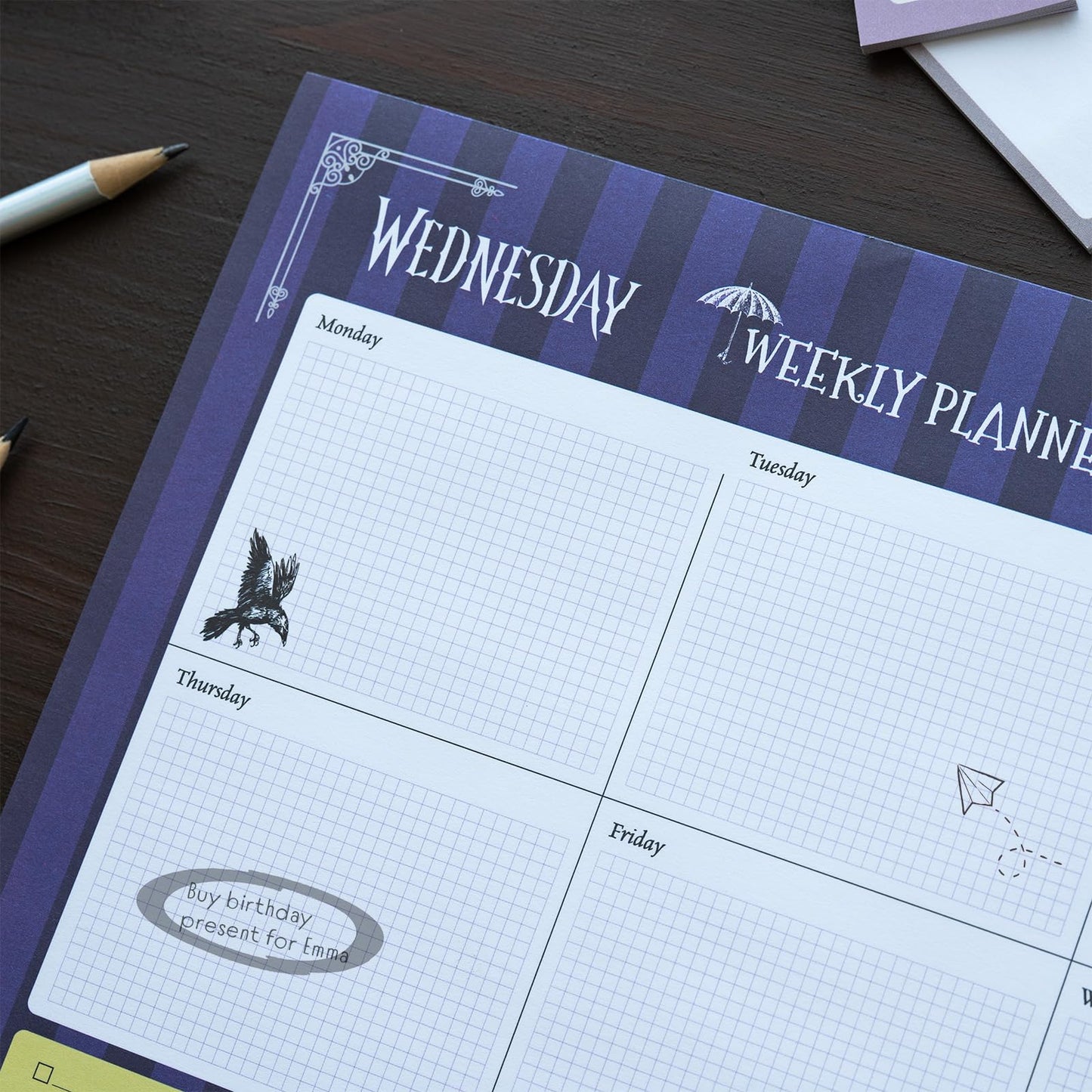 Grupo Erik Wednesday Weekly Planner A4 | Wednesday Calendar | Family Calendar | 54 Tear Off Pages |