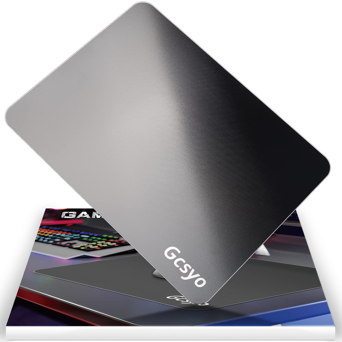 Professional Glass Gaming Mouse Pad for Logitech G502/G PRO/G703, Large Non Slip Mousepad for Avid