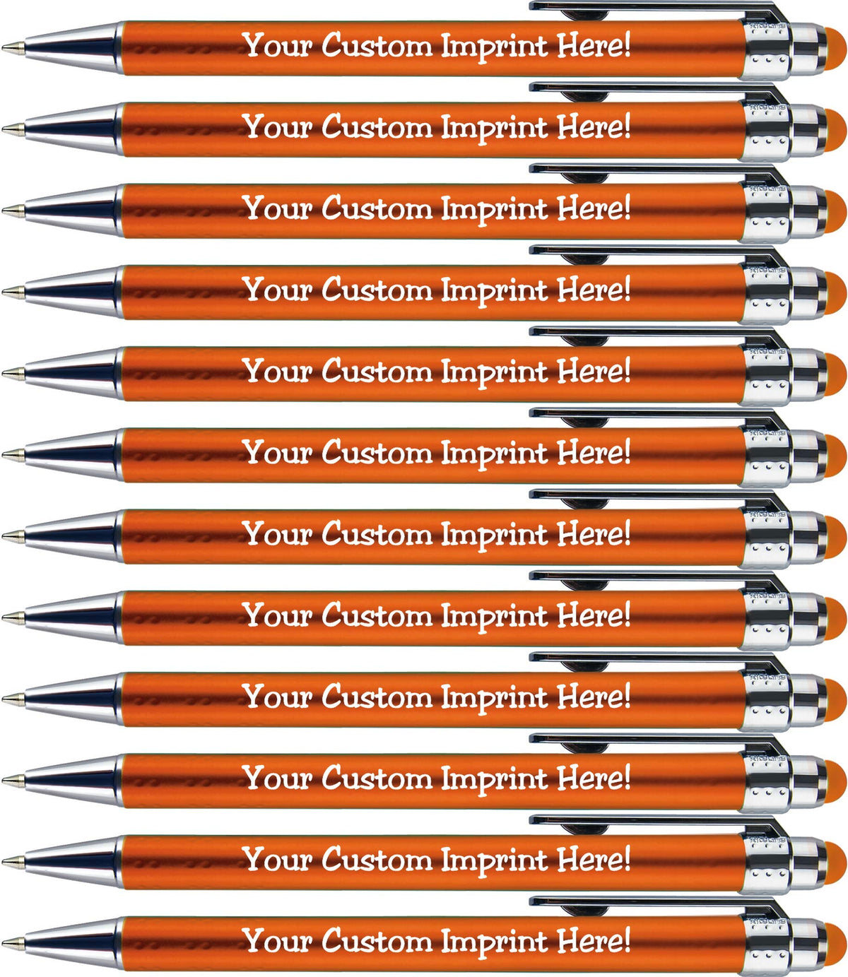 Personalized Pens with Stylus Tip -Bright Vibes- Click action - Custom - Black writing - Printed