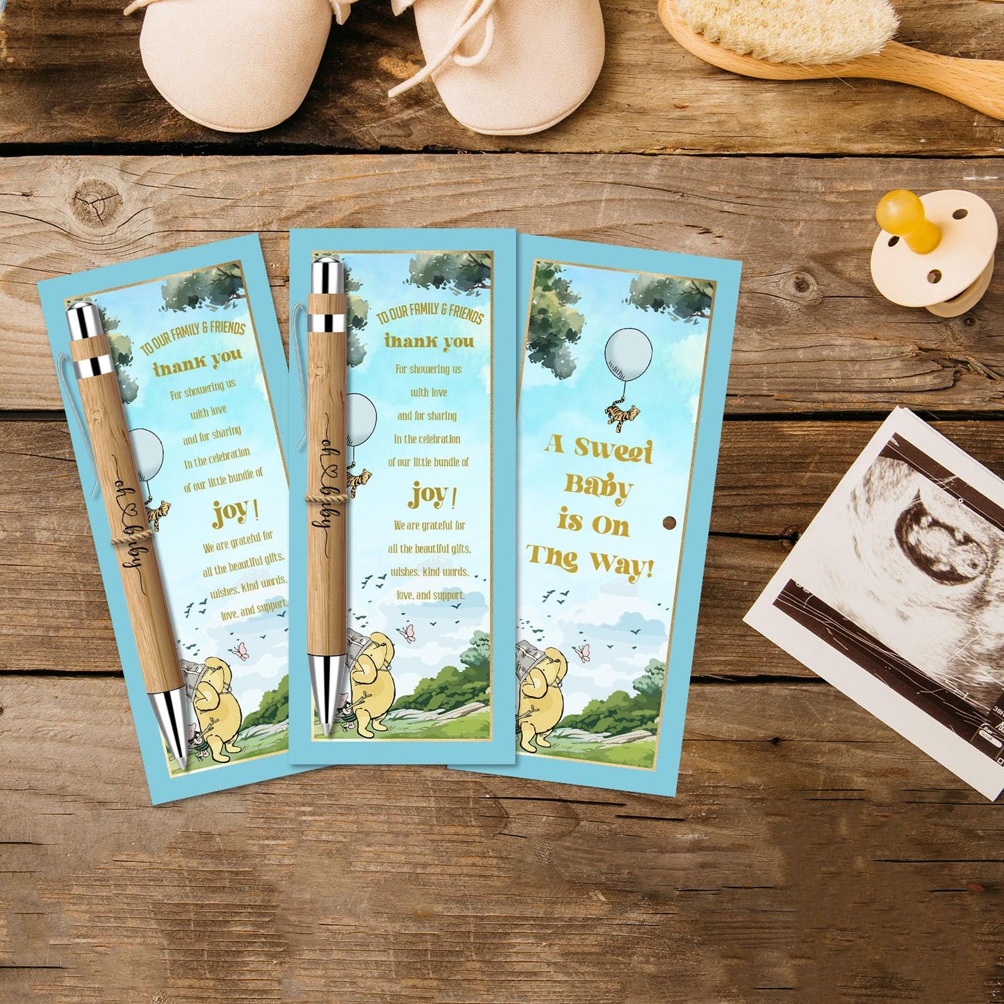 Toerifer Winnie Baby Shower Favors for 30 Guests, 30 Pcs Thank You Gifts for Baby Shower, Gender