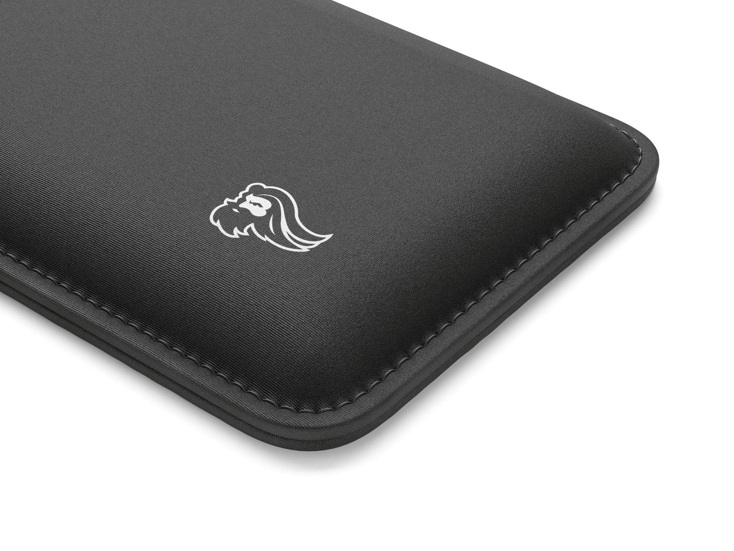 GLORIOUS Mouse Wrist Pad/Rest - Black - Stitched Edges, Ergonomic, Foam Interior | 8x4