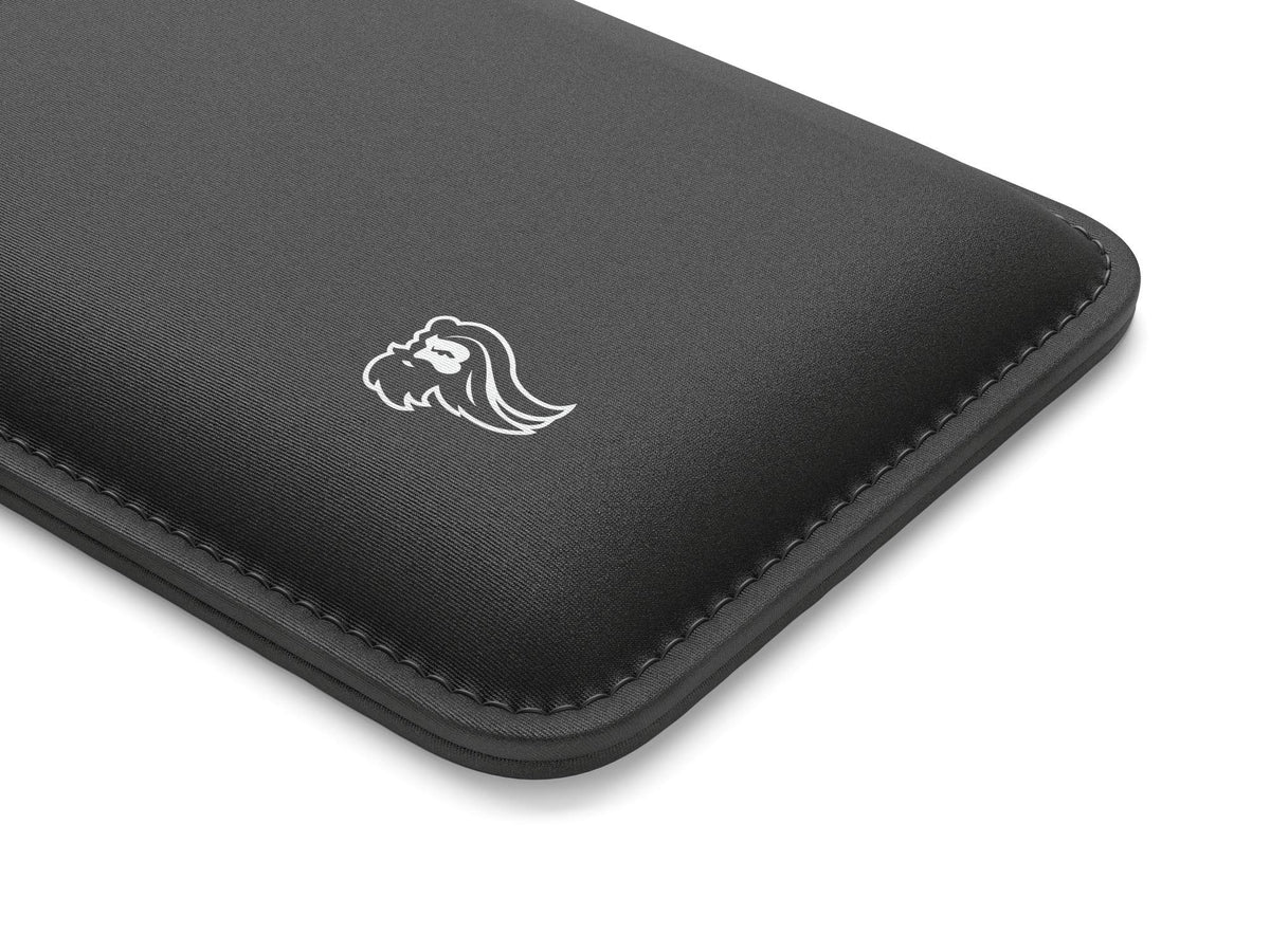 GLORIOUS Mouse Wrist Pad/Rest - Black - Stitched Edges, Ergonomic, Foam Interior | 8x4