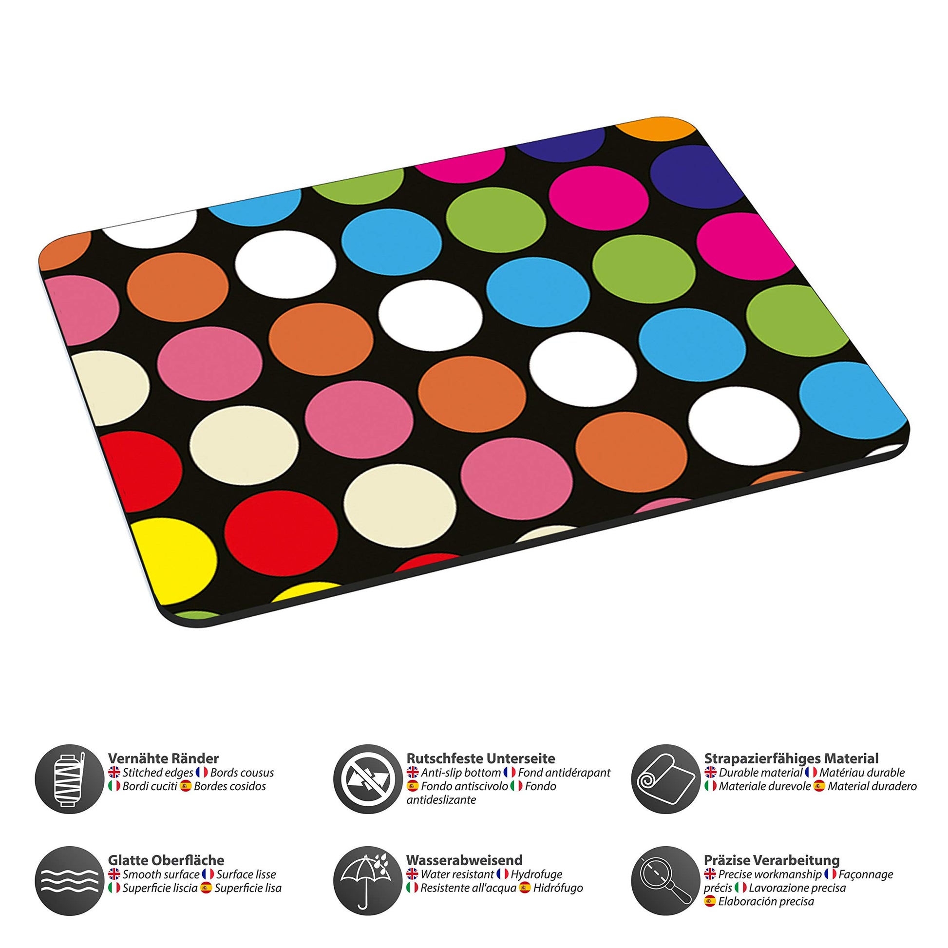 PEDEA Colour Points Neoprene Mouse Mat