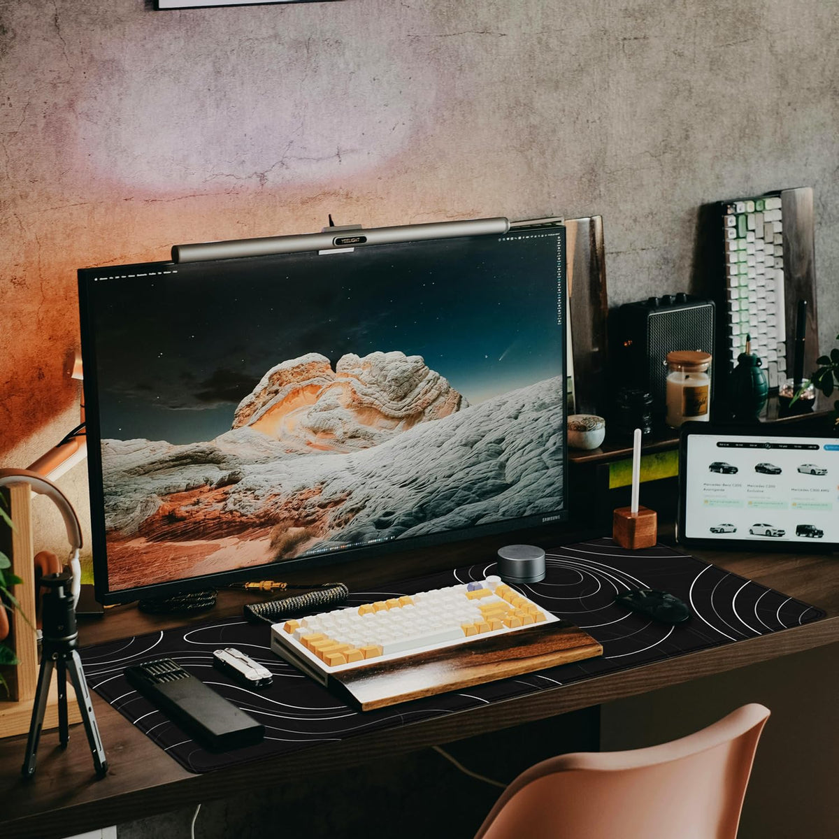 Gaming Mouse Pad, 31.5" x15.7" Large Mat with Superior Micro-Weave Cloth, Water Resist Keyboard