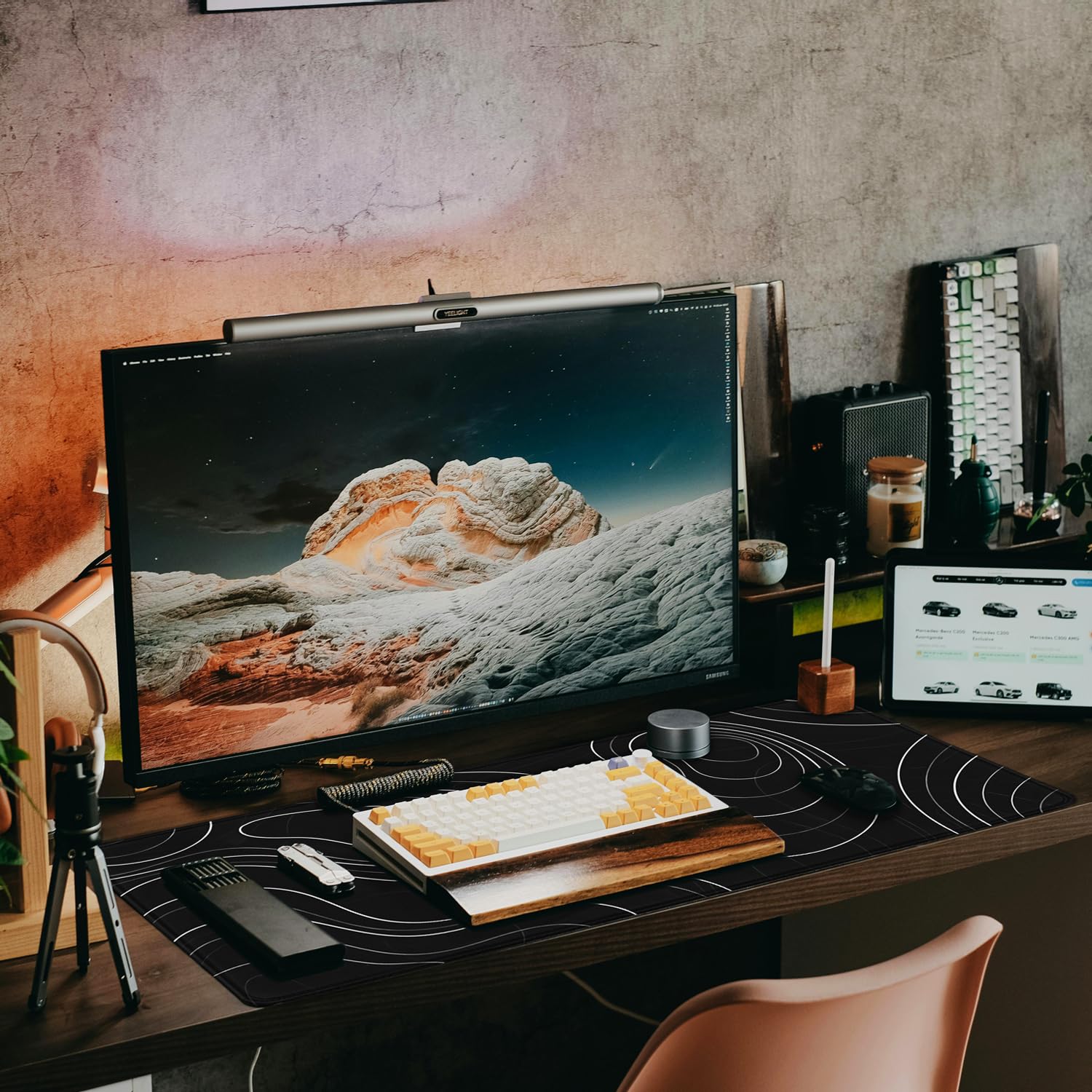 Gaming Mouse Pad, 31.5" x15.7" Large Mat with Superior Micro-Weave Cloth, Water Resist Keyboard