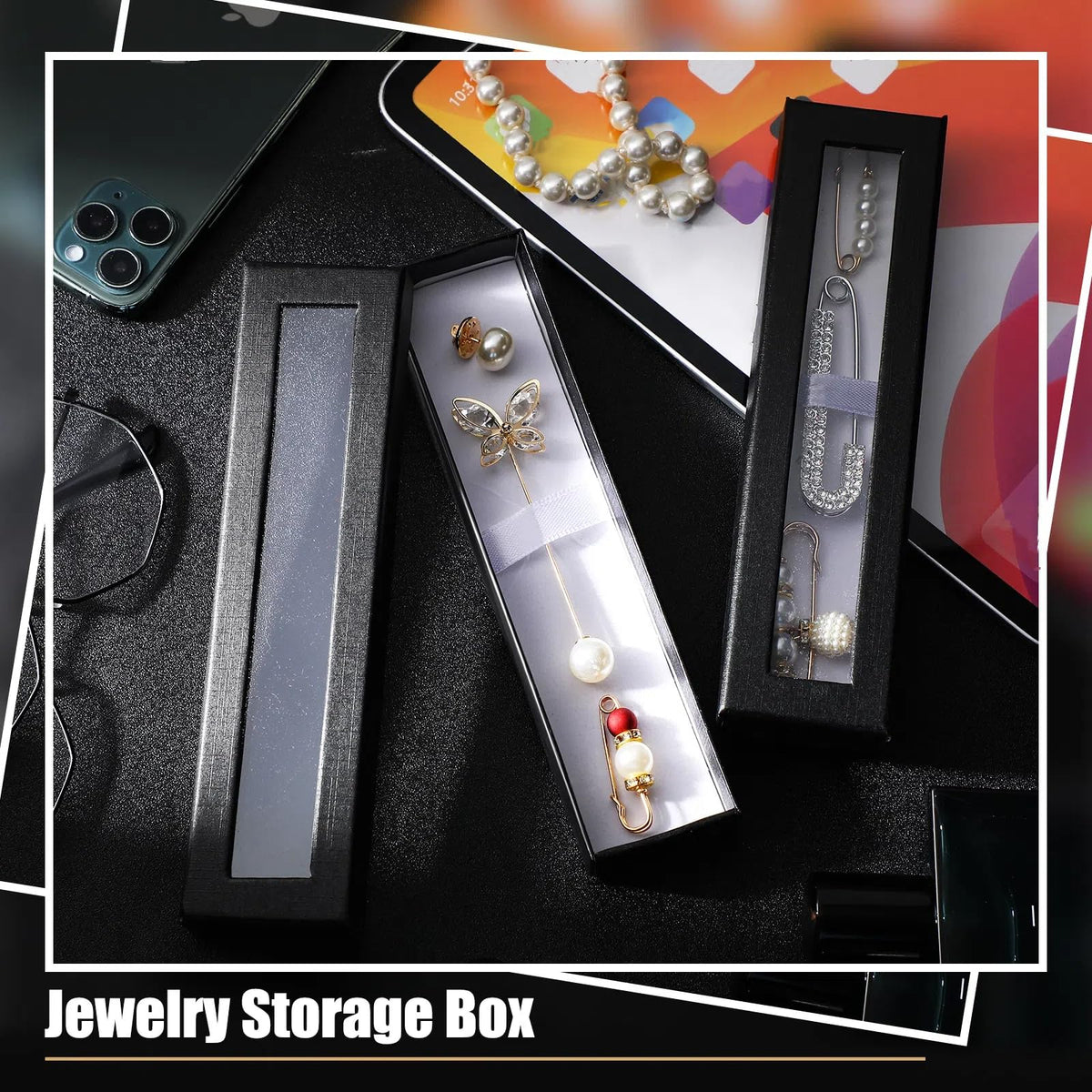 Spakon 16 Pcs Pen Gift Box with Clear Lid, Empty Display Cases