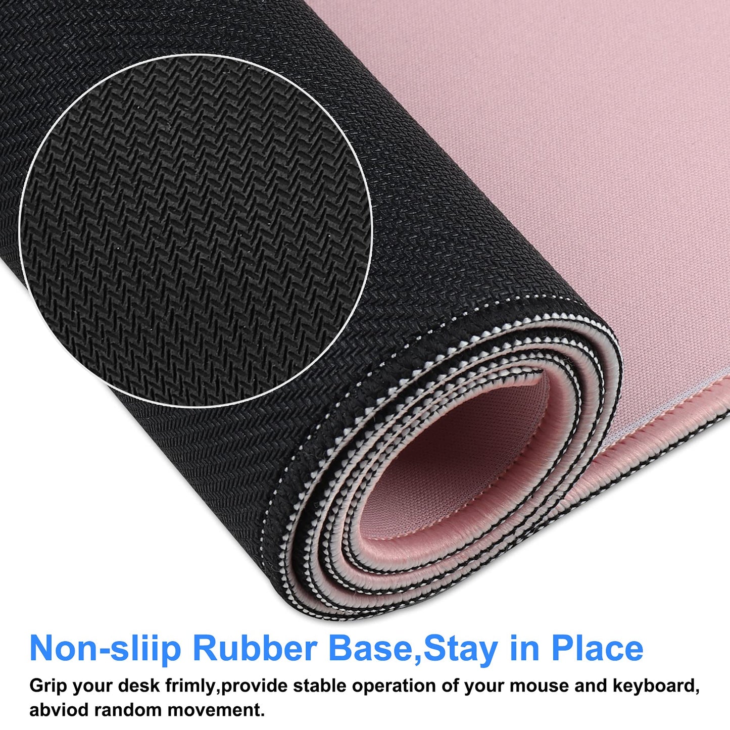 Jahosin Extended XXL Gaming Mouse Pad, Non-Slip Rubber Base, Smooth Surface Waterproof Computer