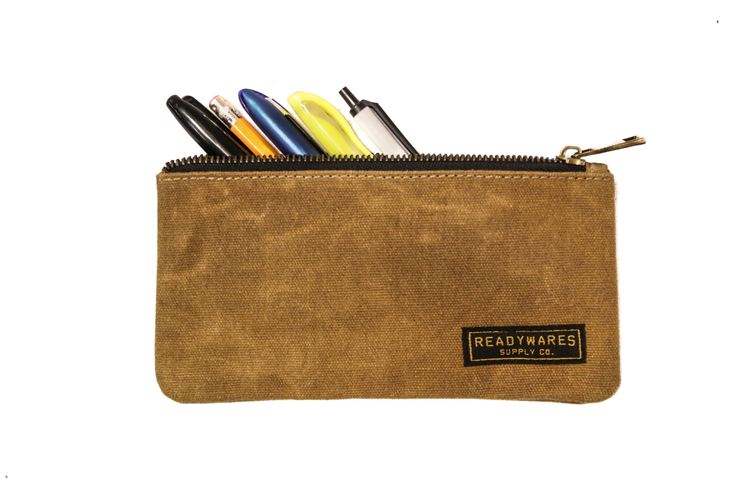 Readywares Pencil Pouch 4-Pack - Small Waxed Canvas Bags for Organization