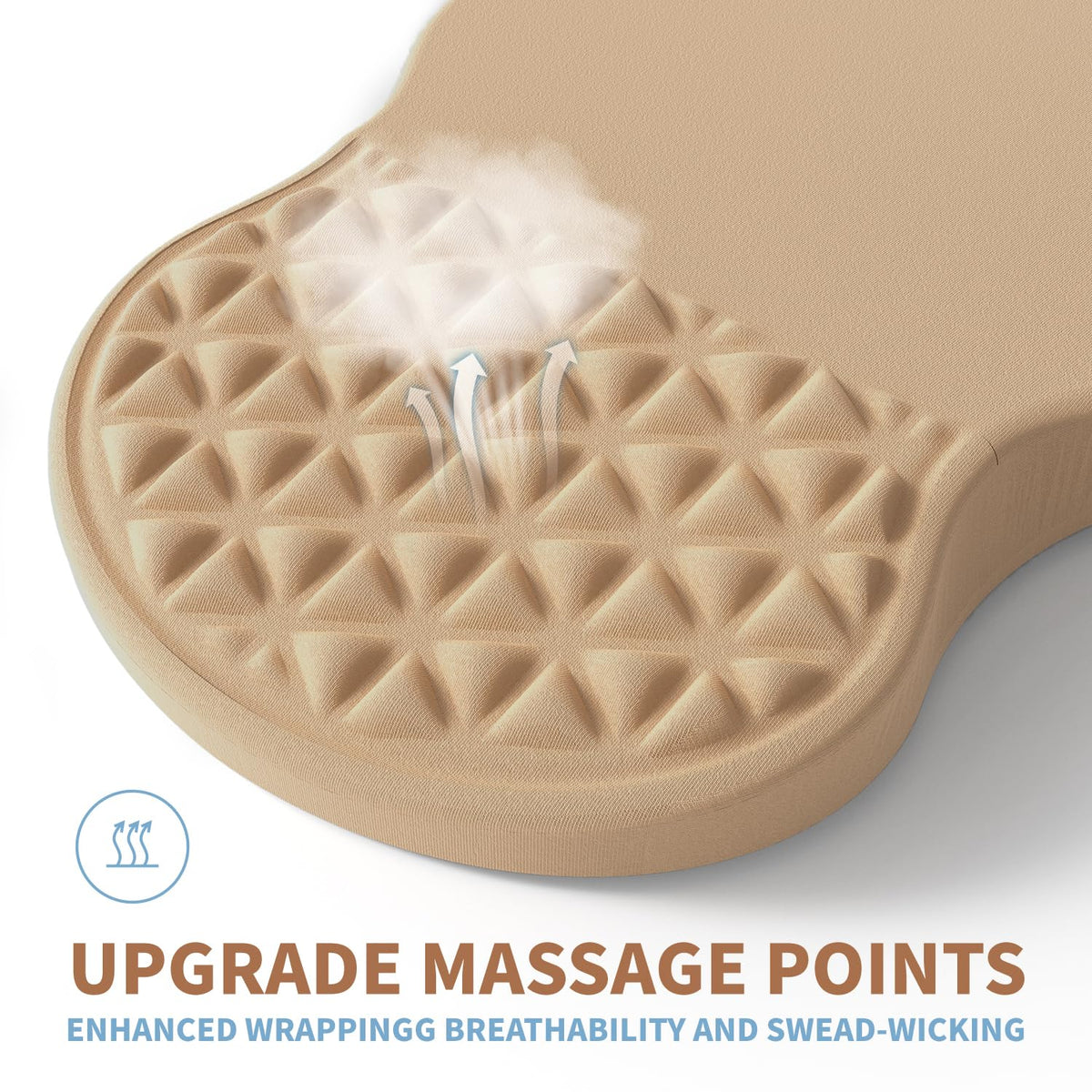PYEDCA Ergonomic Mouse Pad Wrist Support with Massage Design, Pain Relief Mousepad with Wrist Rest