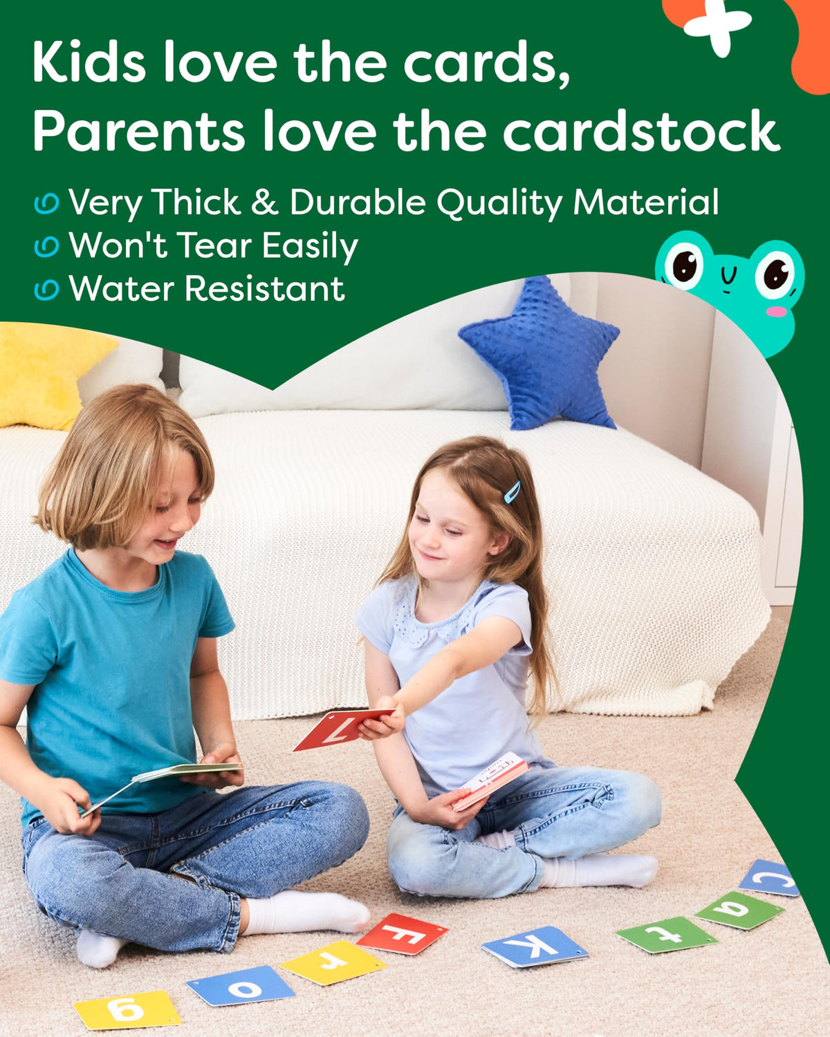 Alphabet Flash Cards - Thick ABC Flash Cards for Kids
