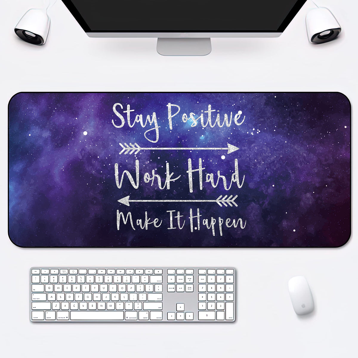 Desk Mat,Inspirational Quotes Gaming Mouse Pad,XXL Mouse Pad Mat for Office,Computer,Keyboard with