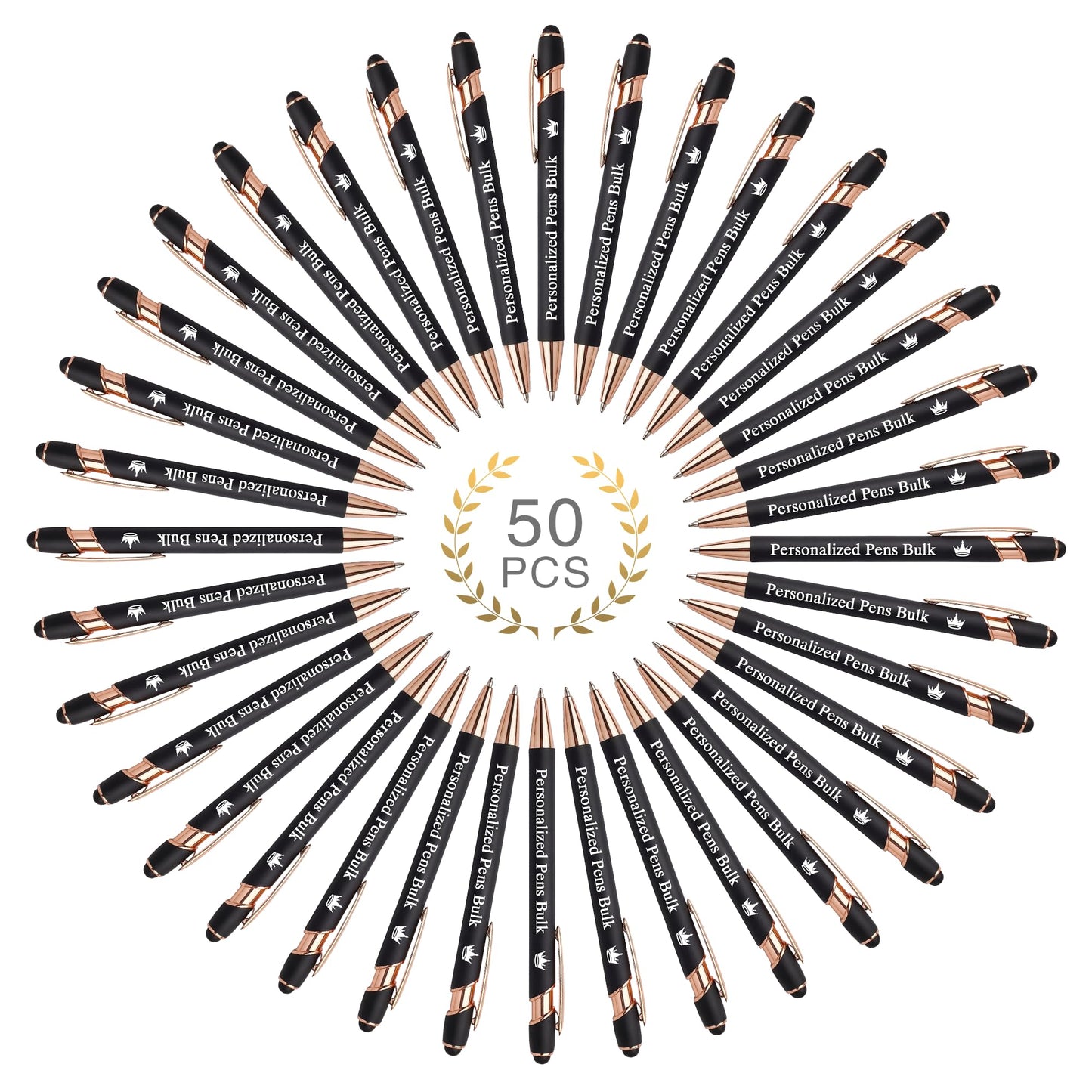WNNNS Bulk Custom Pens Personalized, Up to 3000 PCS Customized Pens with Name & Logo, Retractable