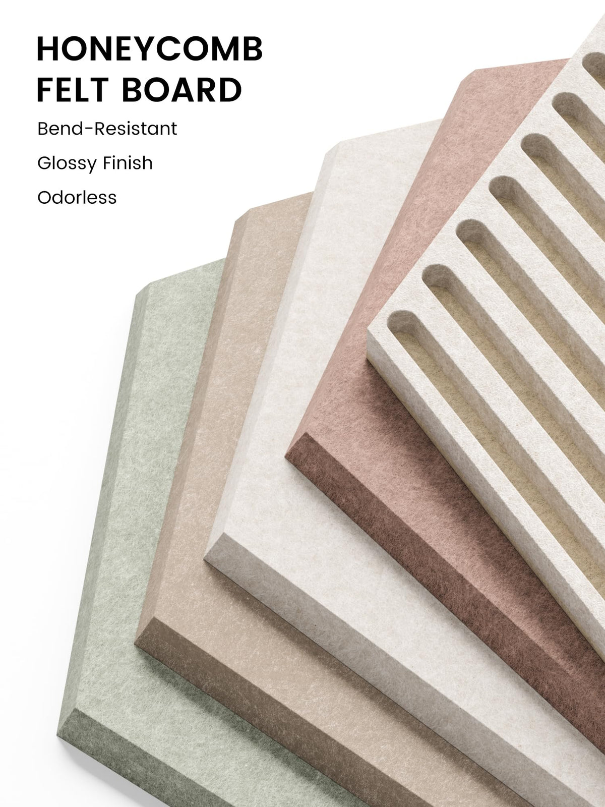 Fluxynara 10-Pack Hexagon Cork Board Alternative, Boho