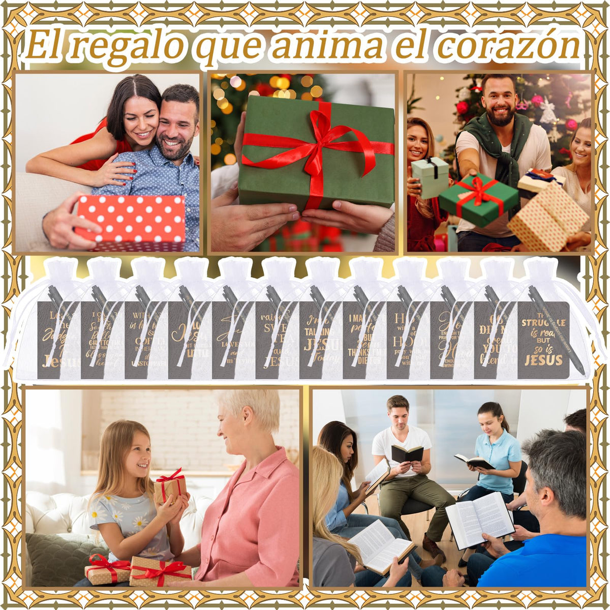 Fuyoooo 72 Pieces Funny Christian Notebooks and Pen Religious Notebooks and Pen with Bag Funny Mini
