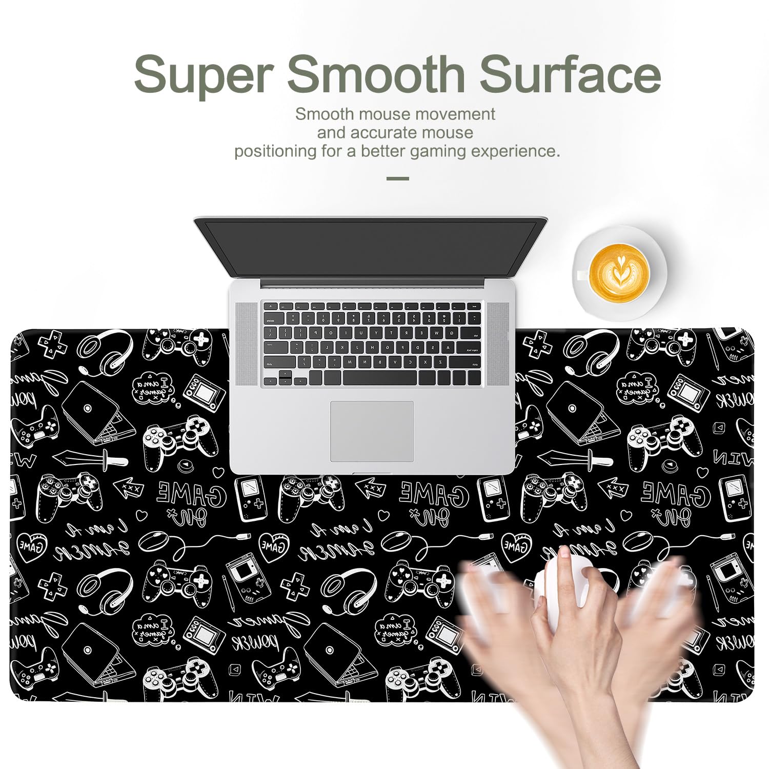 Vimorco Large Gaming Mouse Pad, Large Desk Pad Big Computer Mat Mousepad, Desk Mat Laptop Keyboard