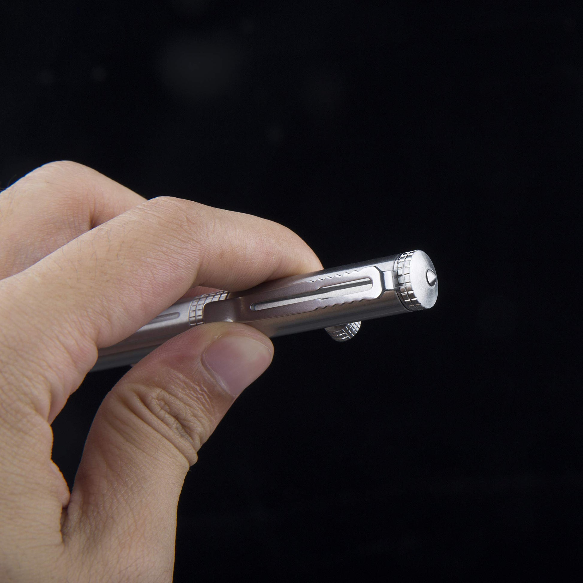 SMOOTHERPRO Stainless Steel Bolt Action Pen，Compatible with Parker Refills
