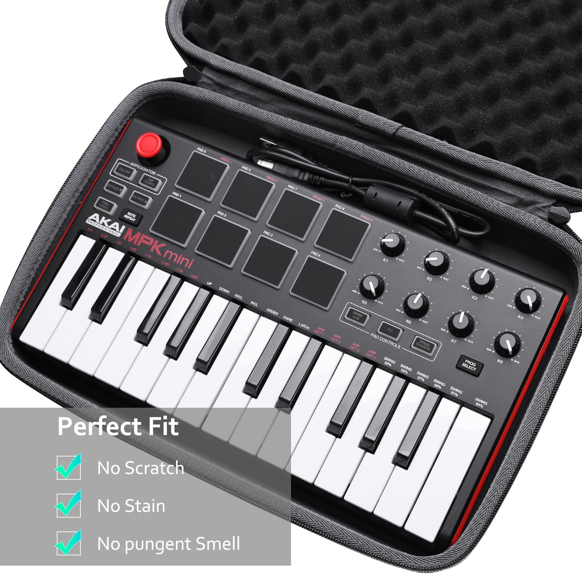 XANAD Case for Akai Professional MPK Mini MK3/MKII/MPK Mini Play Controller