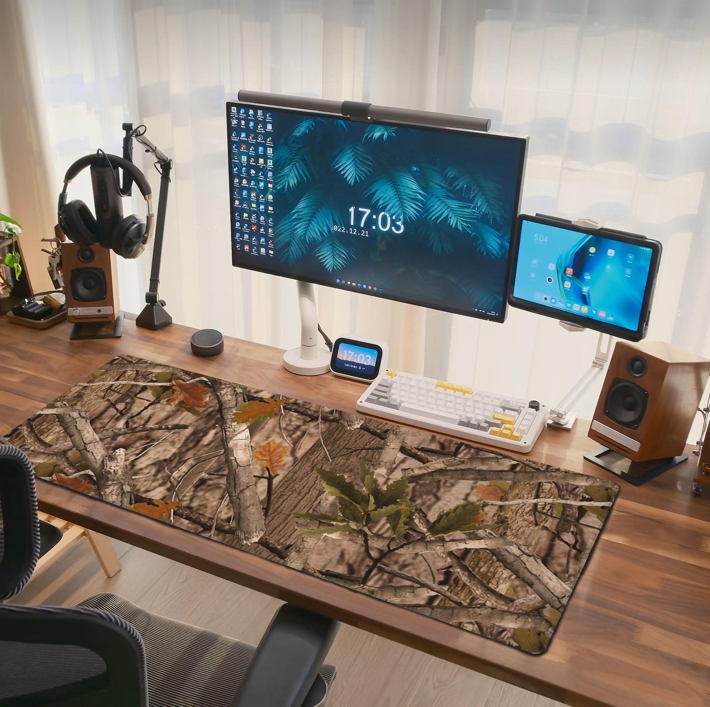 Real Camo Hunting Mouse Pad Extended Large Gaming Mousepad XL Big Long Oversized Desk Mat Stitched