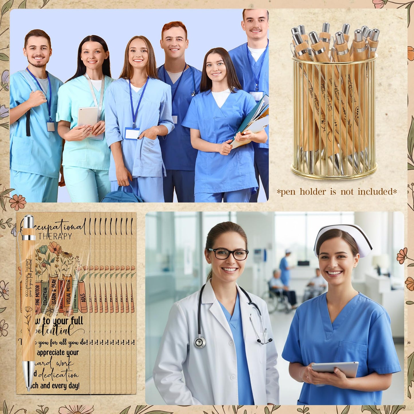 ReliThick 30 Sets Occupational Therapy Month Gifts Bulk Ballpoint Pen