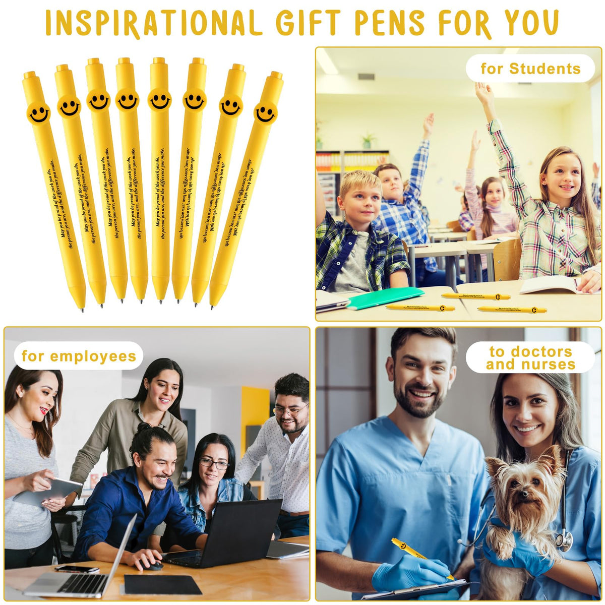 Fuutreo 50 Pcs Funny Pens Employee Appreciation Gifts, Proud