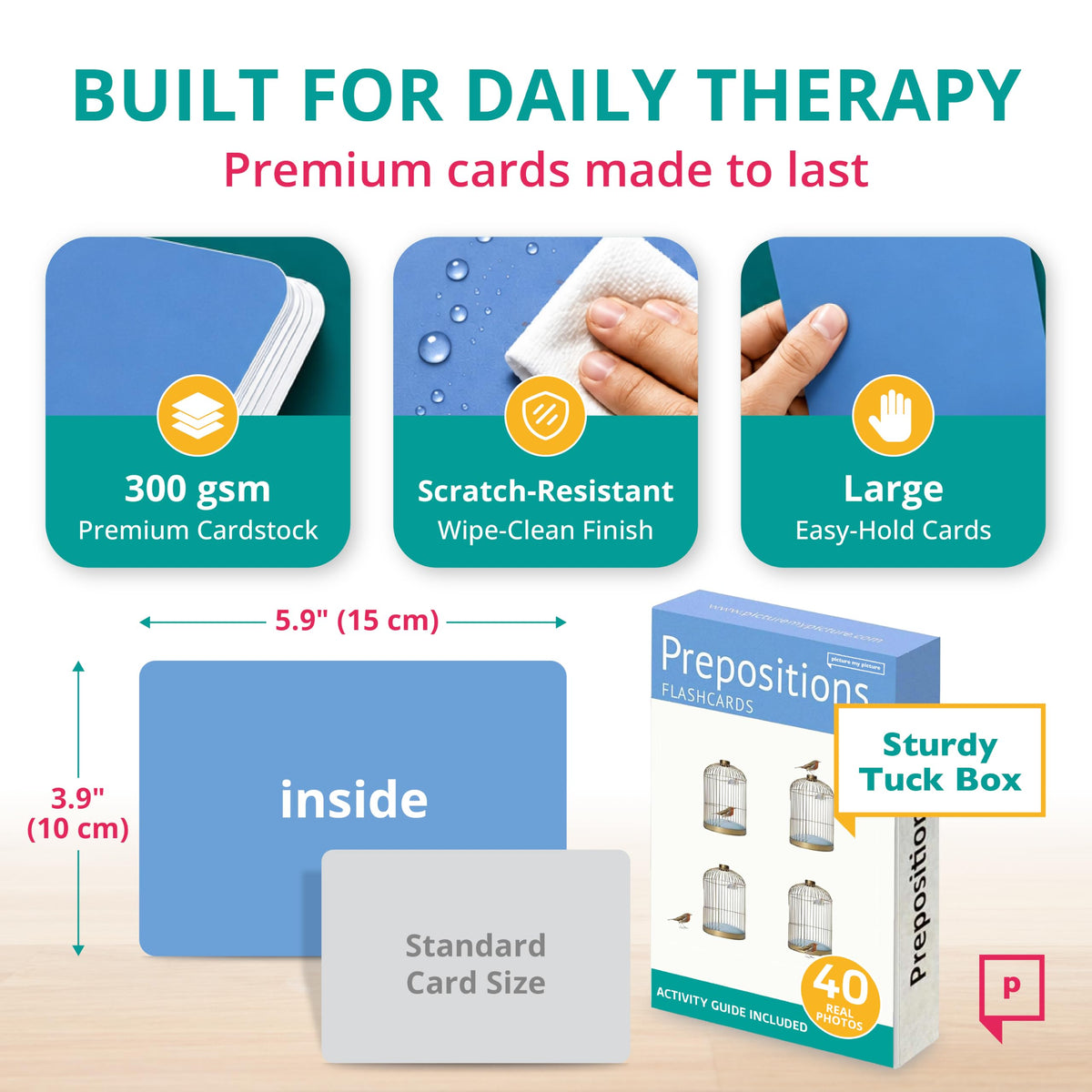 Picture My Picture 5 Set ABA Therapy Cards Bundle, 200 Real Photos, Ages 3+