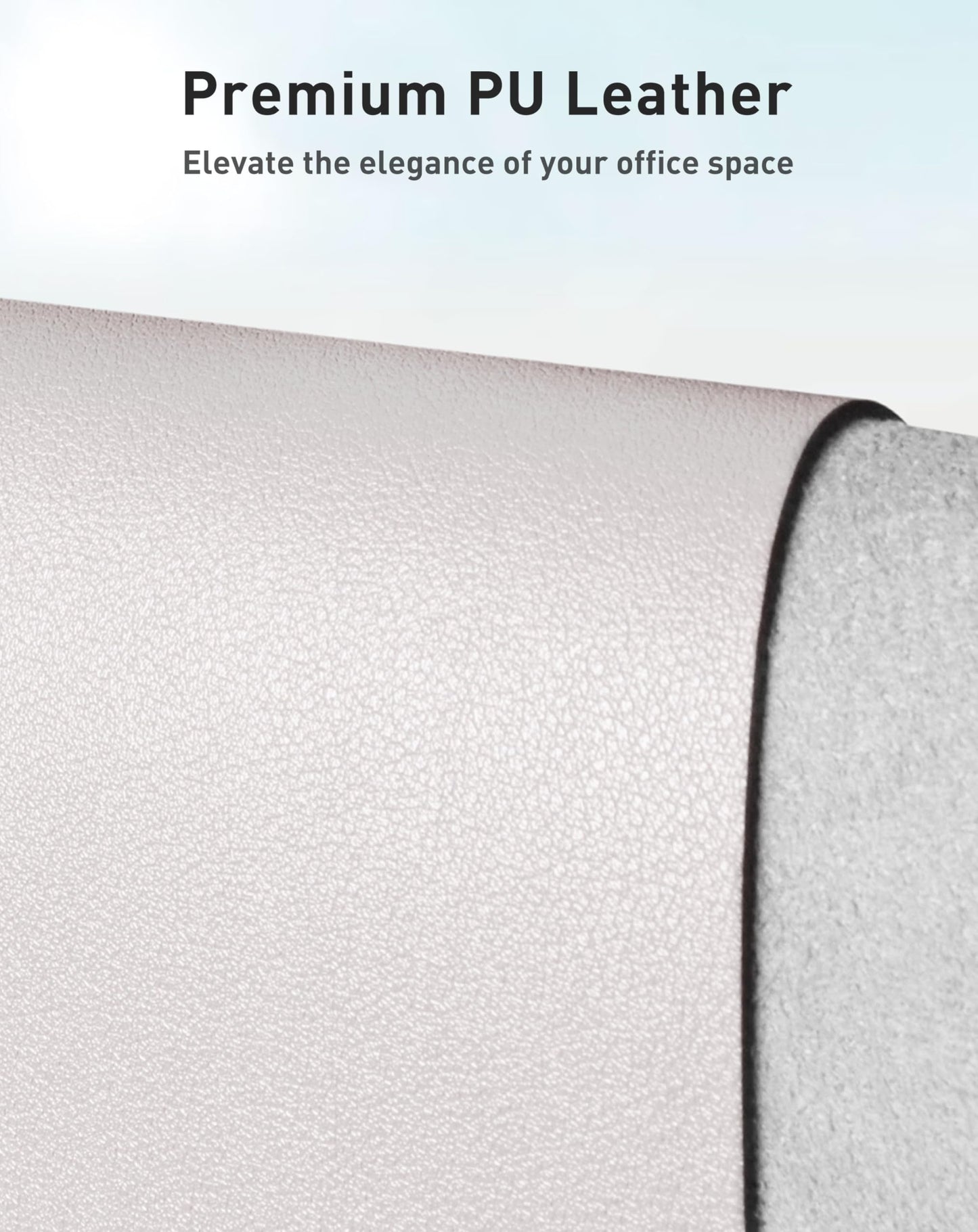 Aothia Faux Leather Desk Mat - Large Mouse Pad, Non-Slip PU Leather Blotter, Waterproof Writing