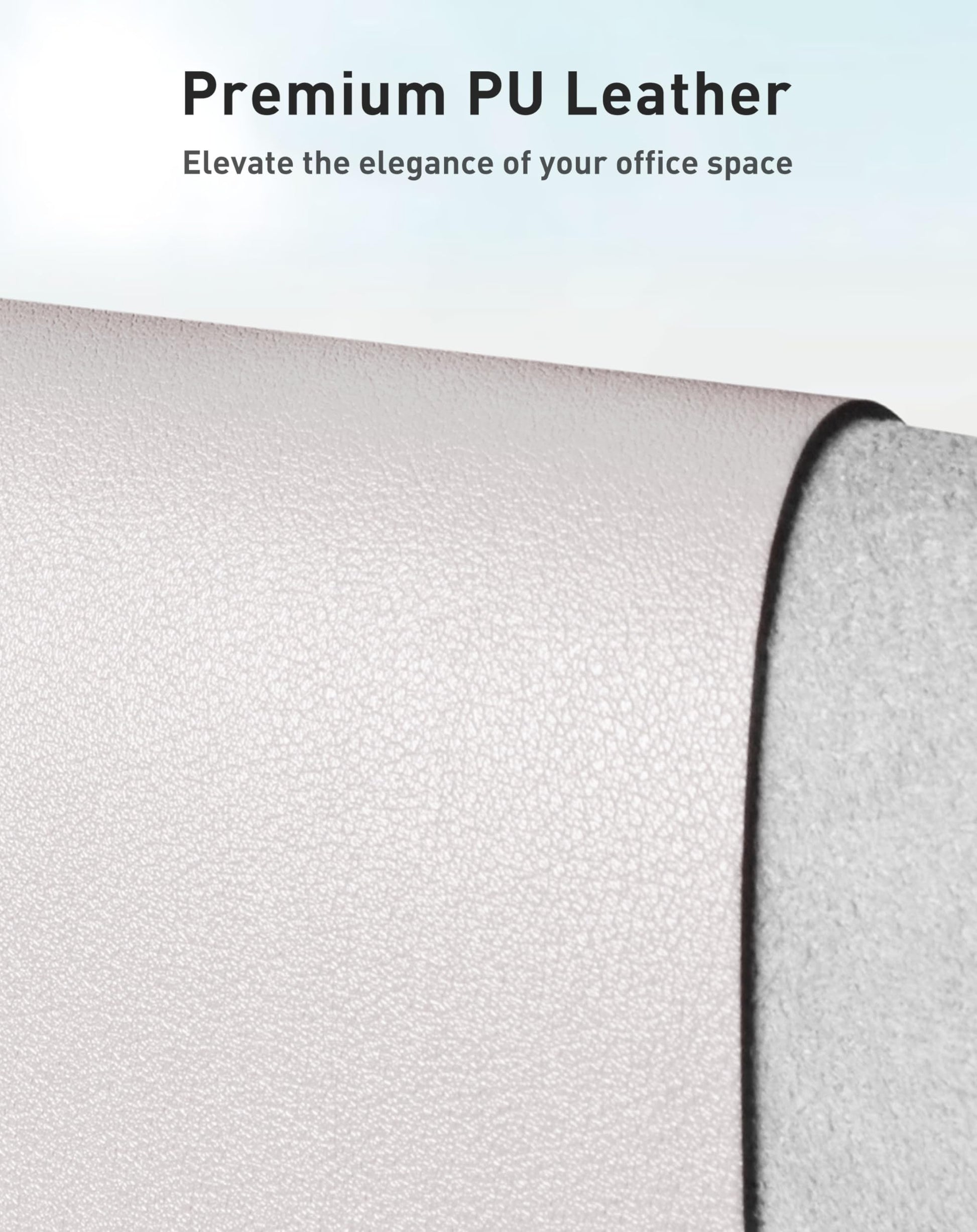 Aothia Faux Leather Desk Mat - Large Mouse Pad, Non-Slip PU Leather Blotter, Waterproof Writing