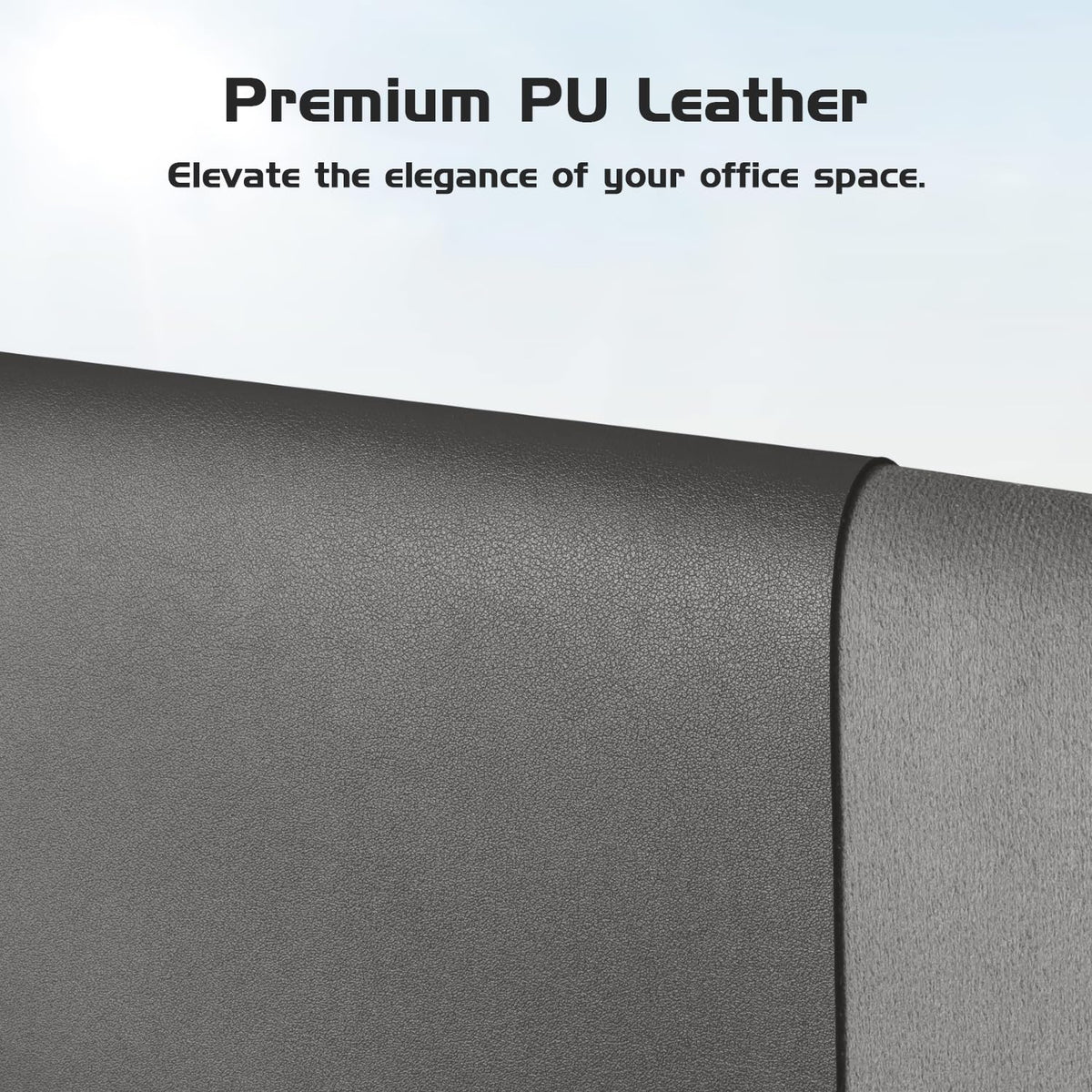 Aothia Leather Desk Pad Protector - Large Mouse Pad, Office Desk Mat, Non-Slip PU Leather Desk